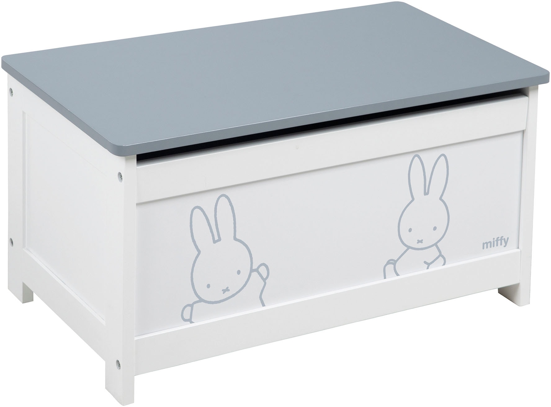 Truhe »miffy®, weiss«, mit Deckelbremse; fürs Kinderzimmer