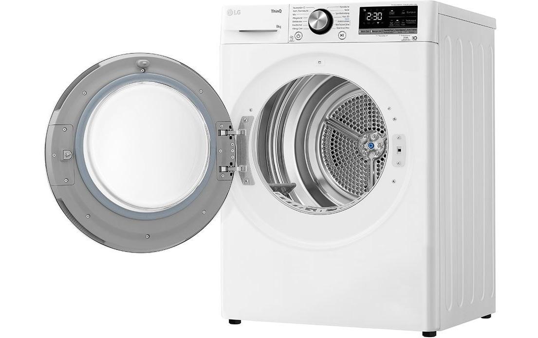 LG Wärmepumpentrockner »RT80V9W Links/Wechselbar«, 8 kg