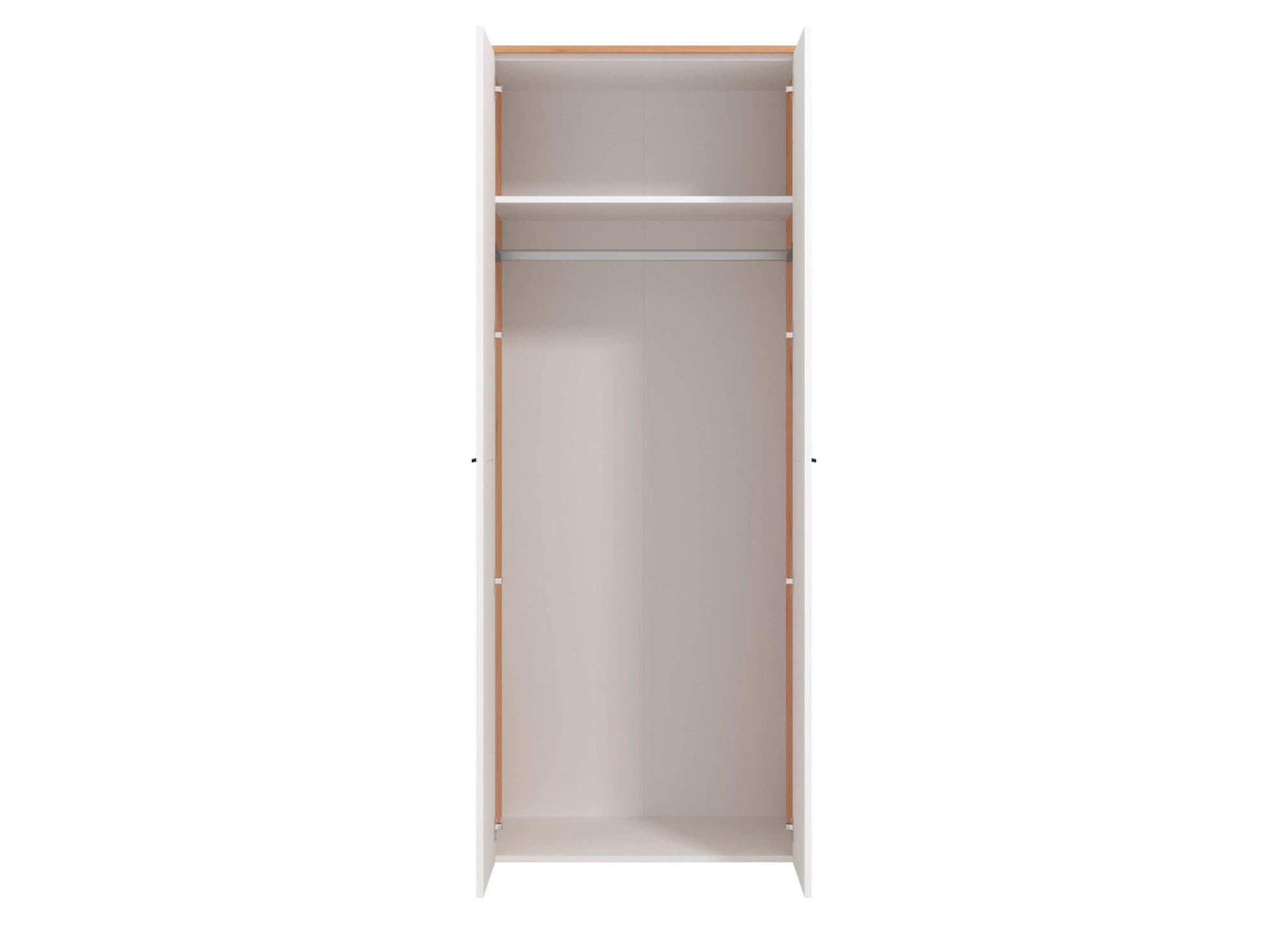 INOSIGN Kleiderschrank »Varadero, FSC®-zertifizierter Holzwerkstoff, Made in Europe«, 2-türig, 80,5/53/203,5cm, weiss-eichefarben