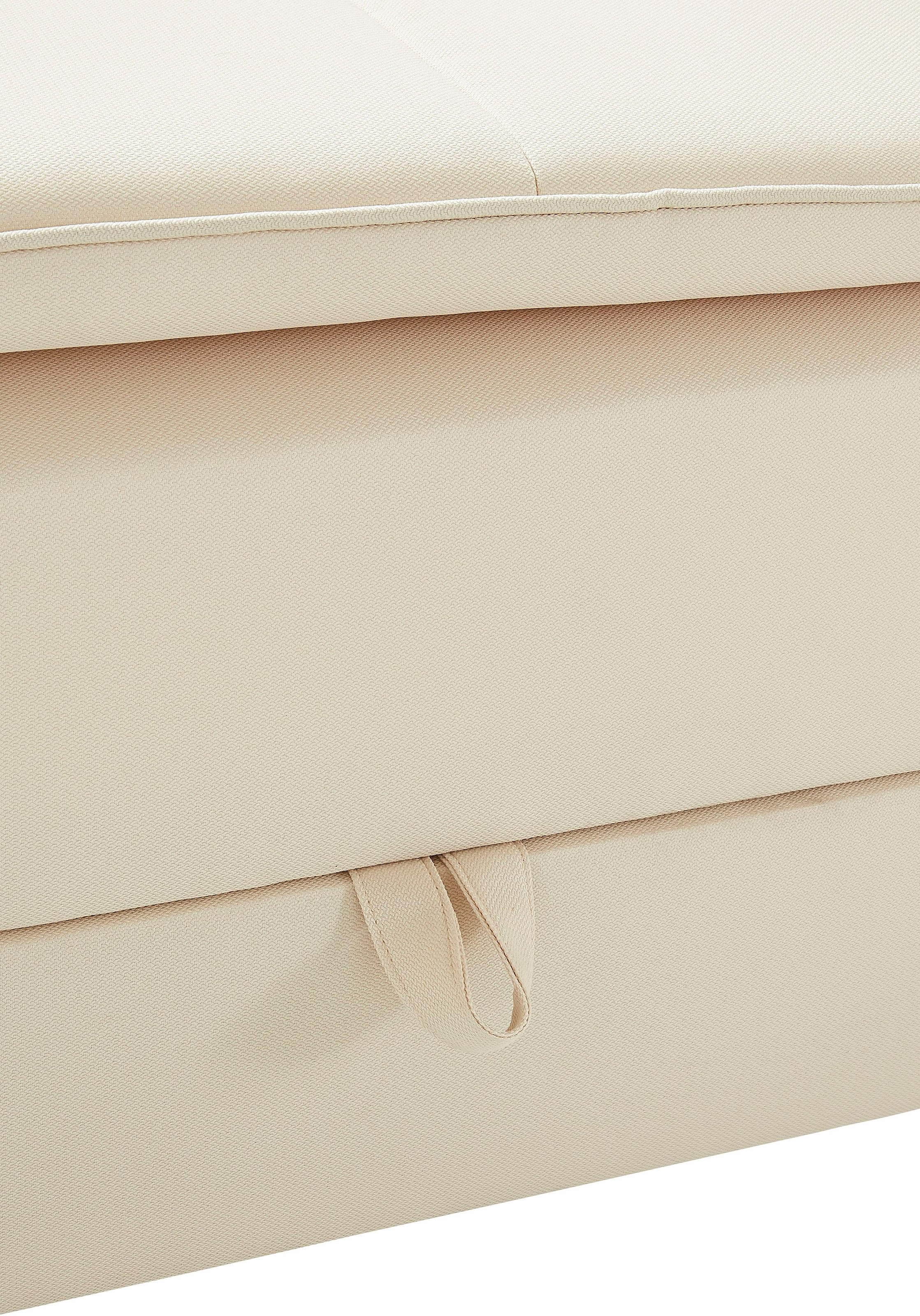 INOSIGN Ecksofa »Night & Day L-Form, B: 324 cm«, mit Bettfunktion, Bettkasten & 3 Zierkissen, Boxspringbett 180x200 cm