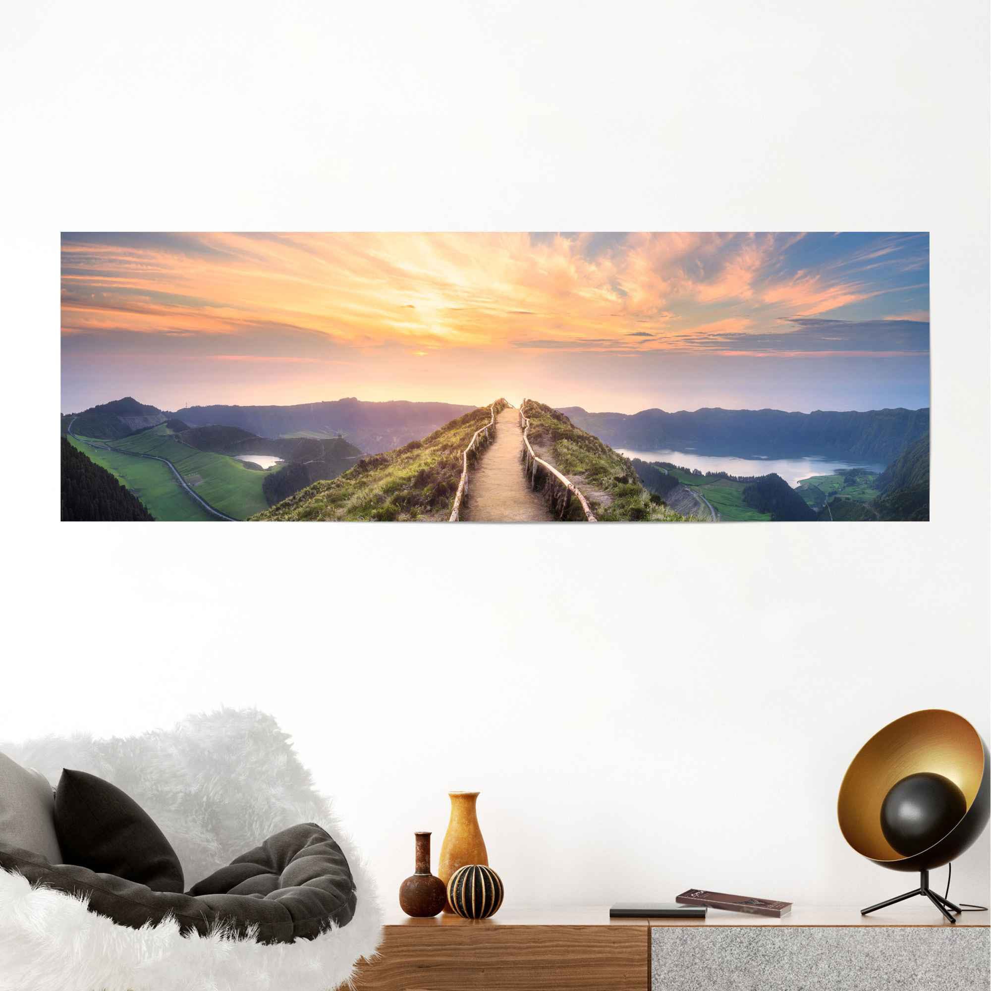 ❤ Reinders! Poster »Morgenröte Sonnenaufgang - Ausblick - Landschaft - Berge«,  (1 St.) entdecken im Jelmoli-Online Shop | Kunstdrucke