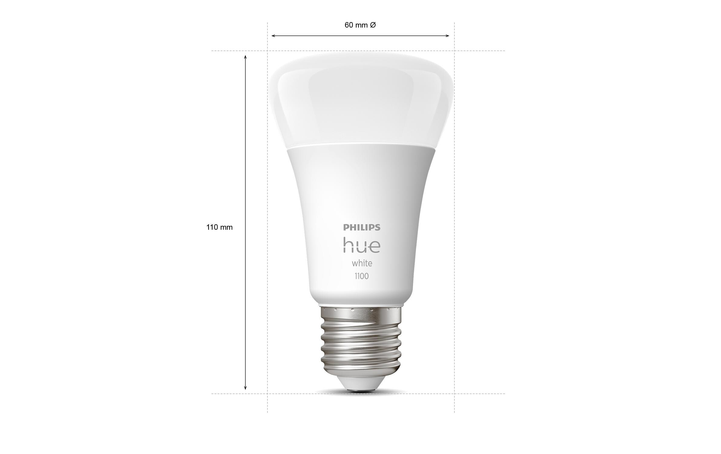 Philips Hue Spezialleuchtmittel »White, 3 x E«, E27, Warmweiss