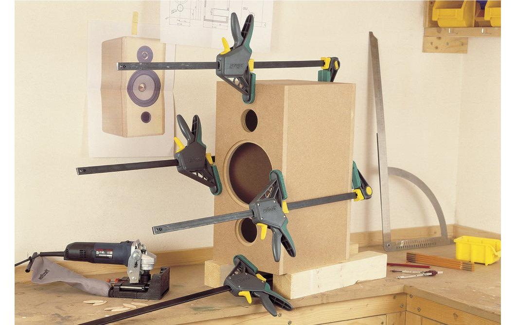 Wolfcraft Schraubzwinge »EHZ PRO 100«, Ausladung 100 mm / Dehnbereich 210 - 710 mm
