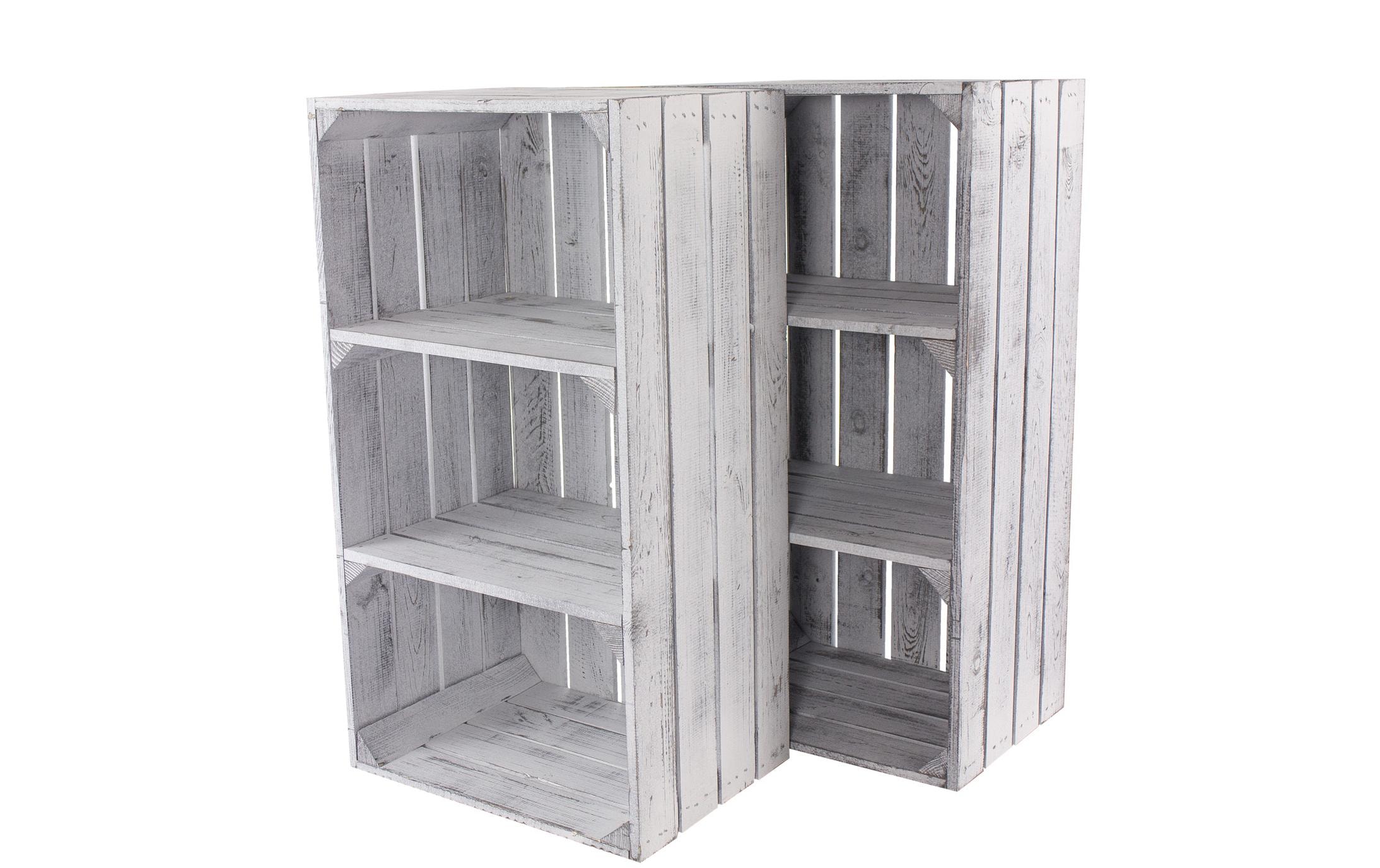 Holz Zollhaus Regal »Vintage Shabby Weiss 40 x 75 cm«