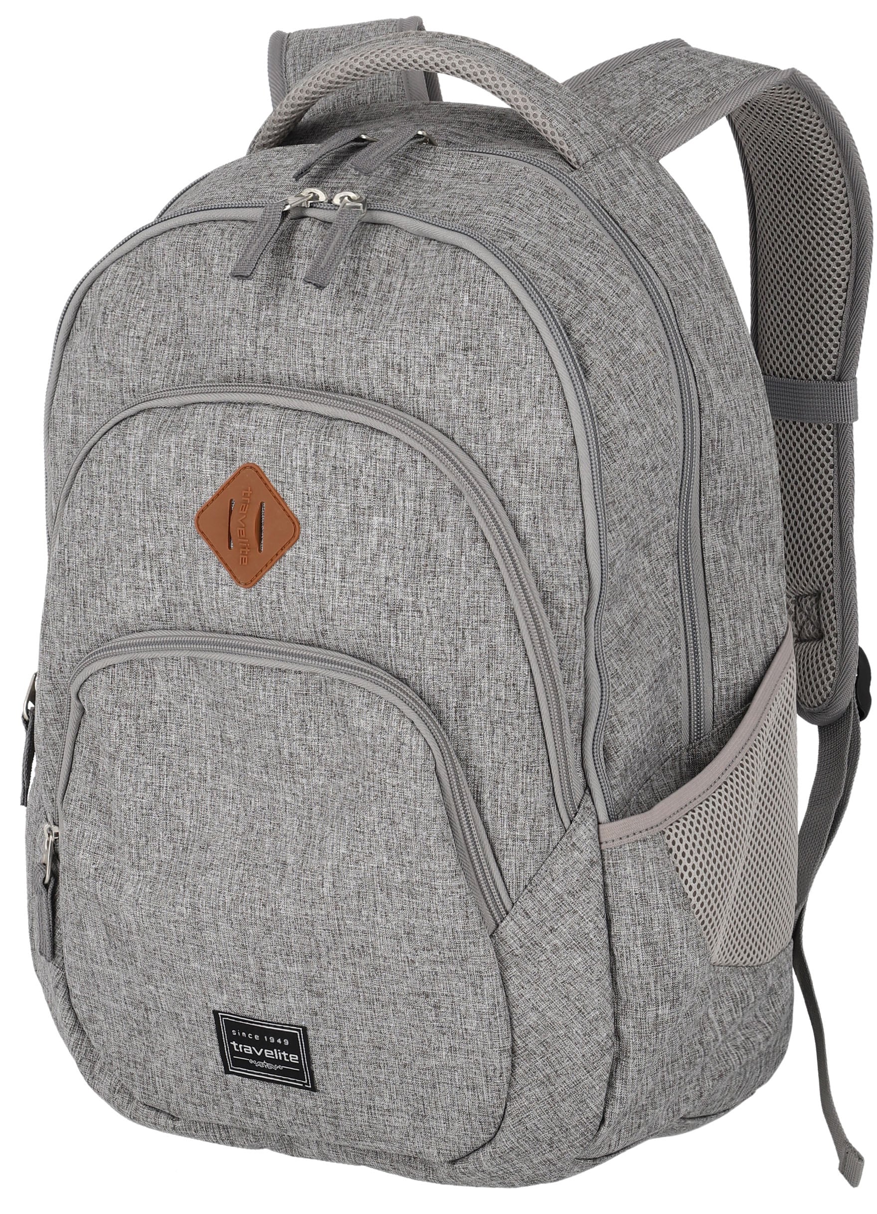 travelite Laptoprucksack »BASICS Melange«, Freizeitrucksack Arbeitsrucksack Schulrucksack Reiserucksack