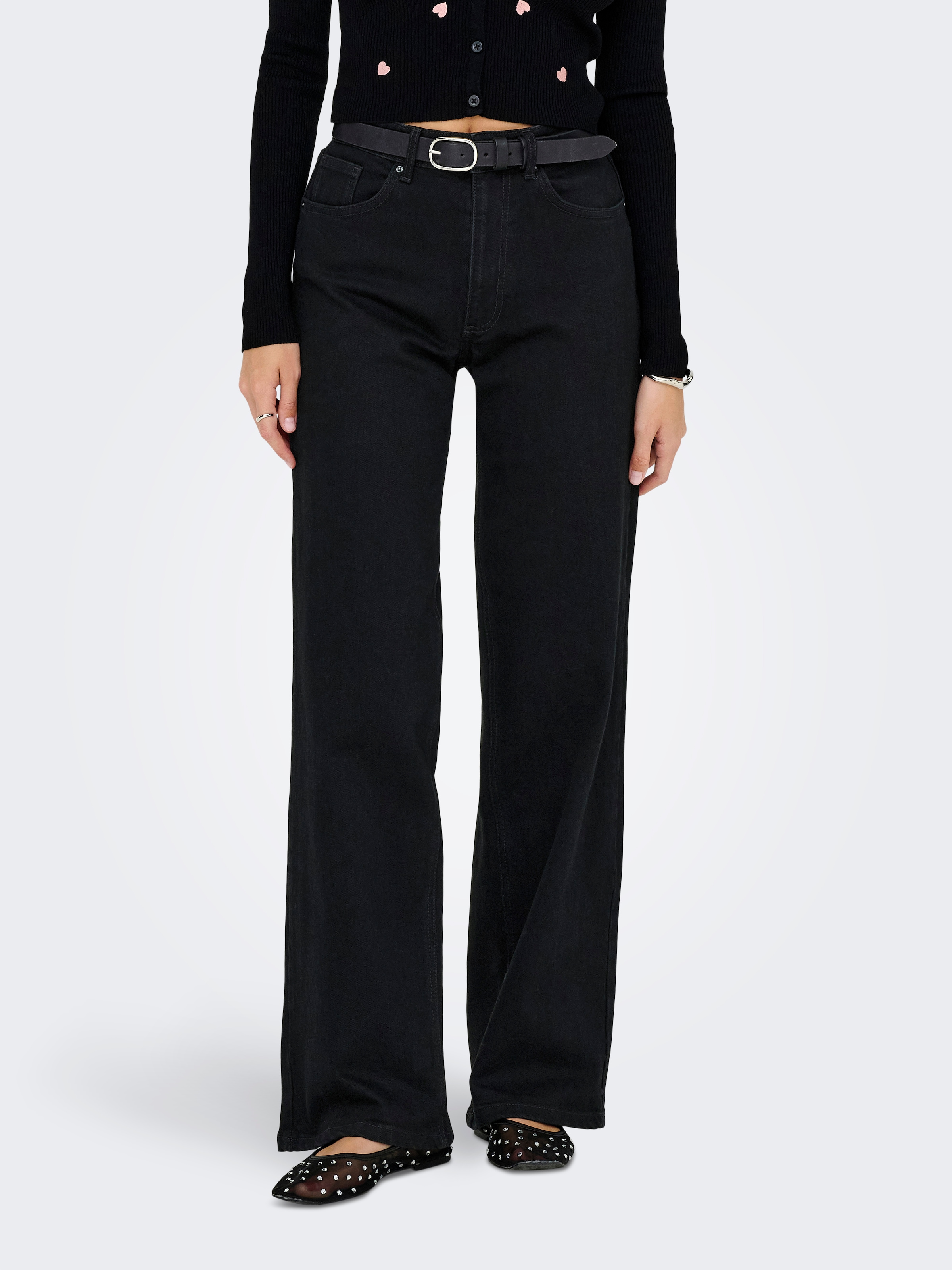 ONLY High-waist-Jeans »ONLJUICY HW WIDE DNM REA670«