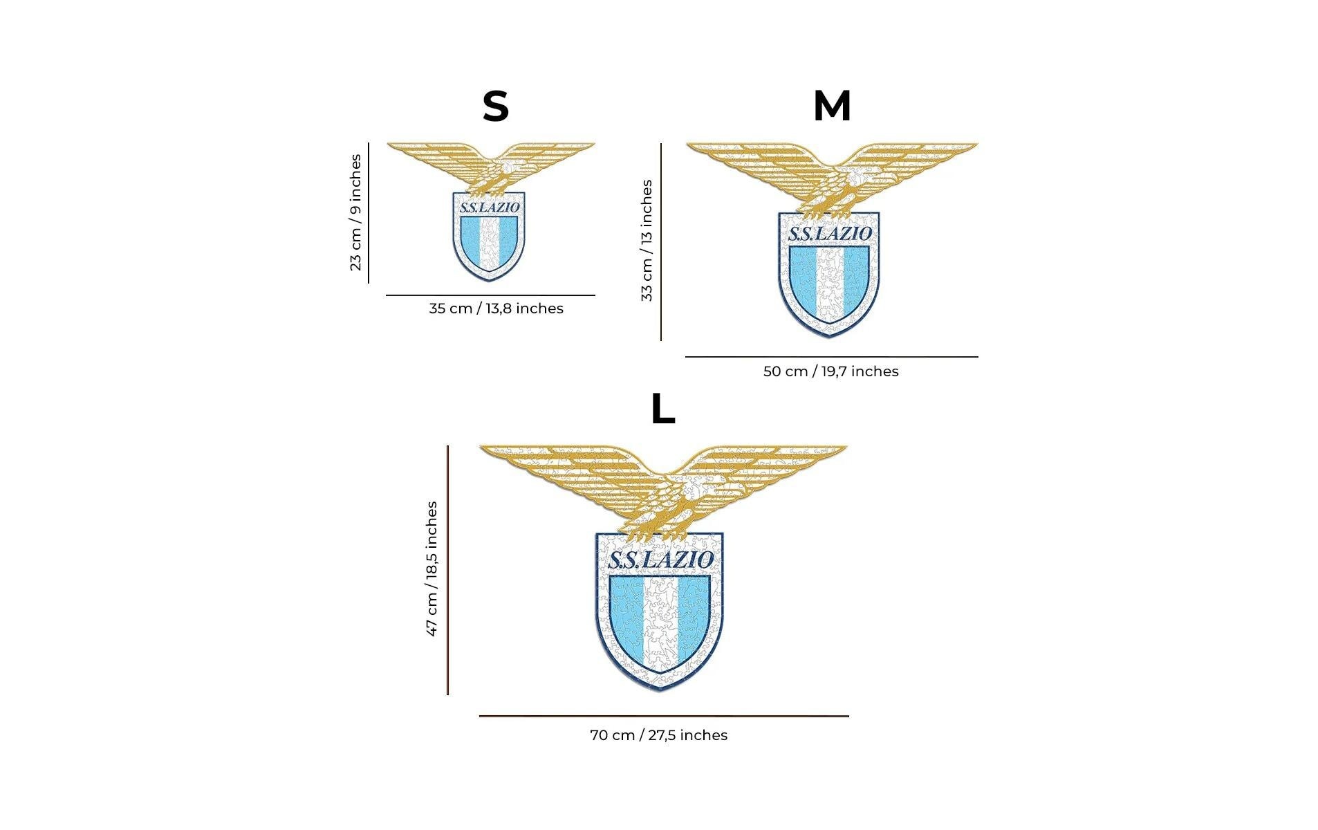 Puzzle »Iconic SS Lazio – Logo«, Holzart: Birke (Herkunftsland: China)