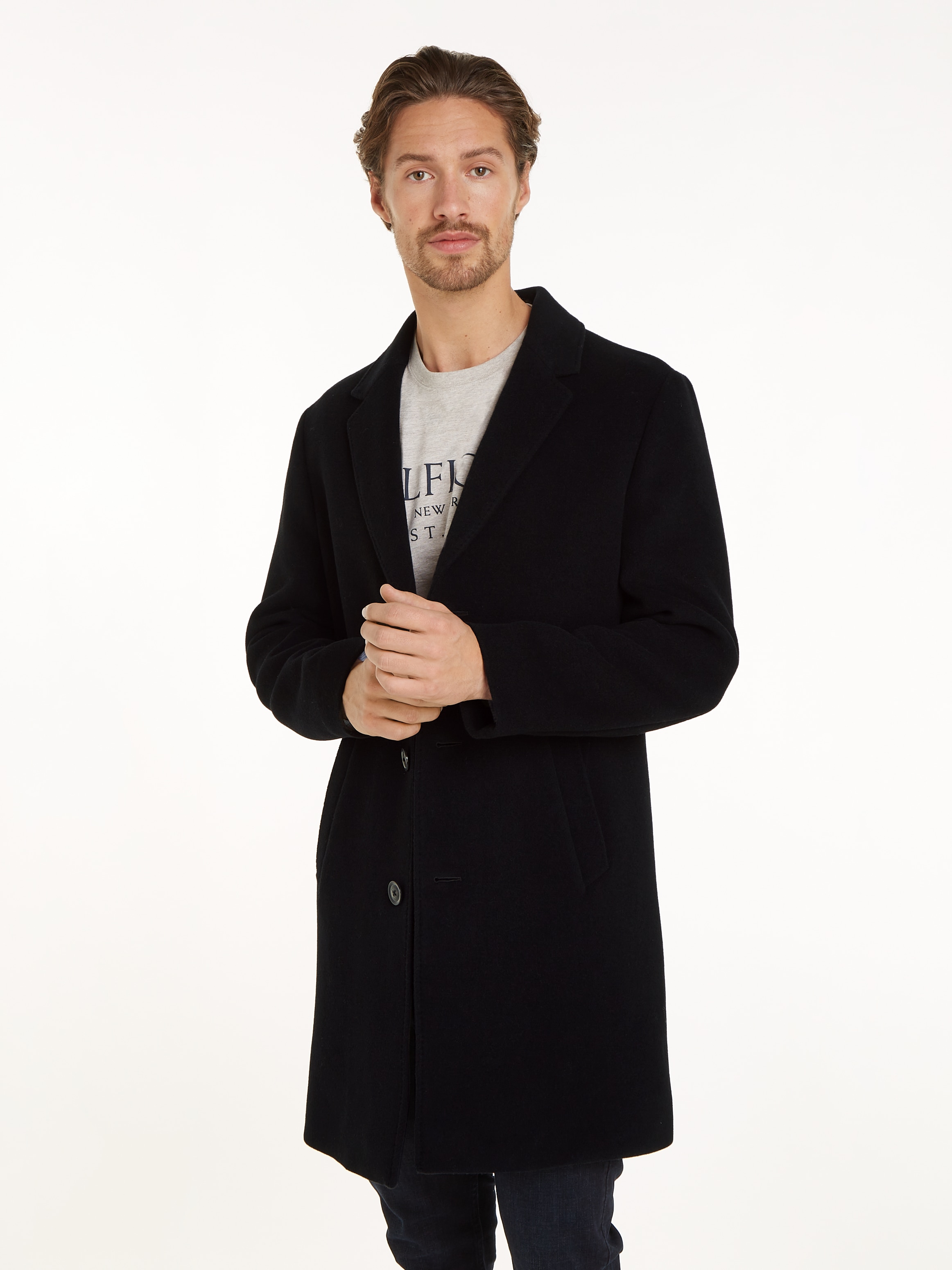 Tommy Hilfiger Langmantel »DC WOOL MIX COAT«