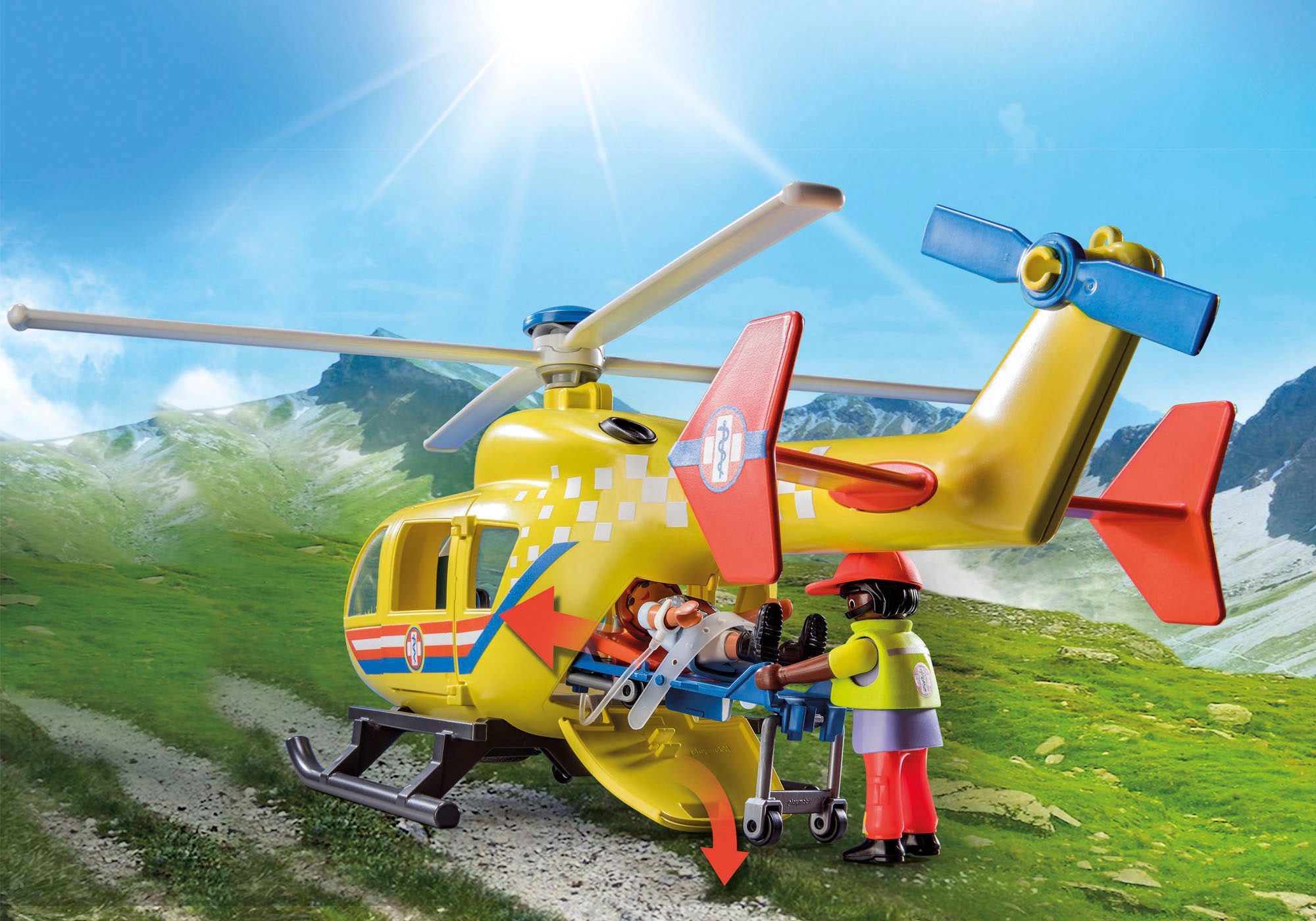 Playmobil® Konstruktions-Spielset »Rettungshelikopter (71203), City Life«, Made in Europe