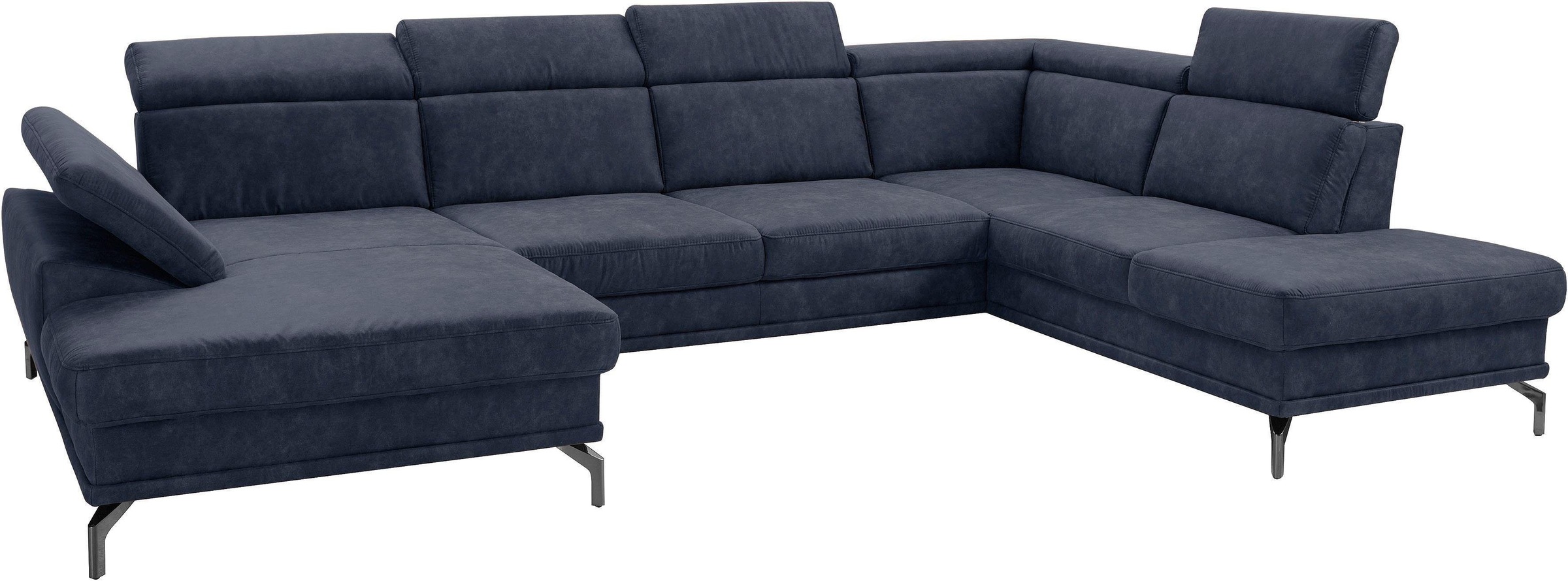 sit&more Wohnlandschaft »Scorpio U-Form«, inklusive Sitztiefenverstellung, mit Kopf- und Armteilverstellung