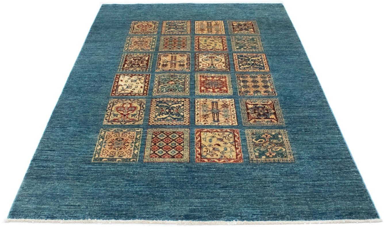 morgenland Wollteppich »Gabbeh Teppich handgeknüpft rechteckig, bestellen | handgeknüpft online Jelmoli-Versand blau«