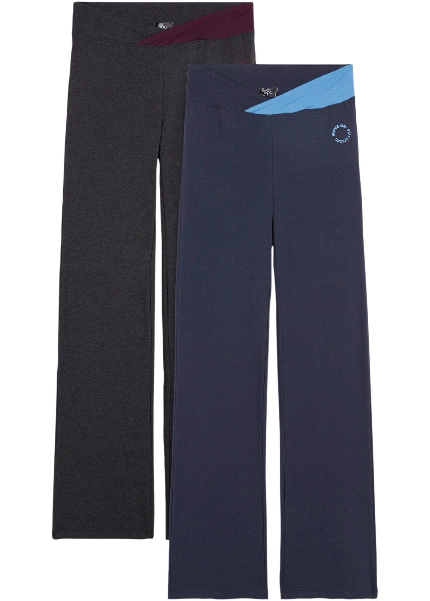 bonprix Sporthose »Baumwoll-Sporthose, Bootcut (2er Pack)« Baumwoll-Sporthose, Bootcut (2er Pack)