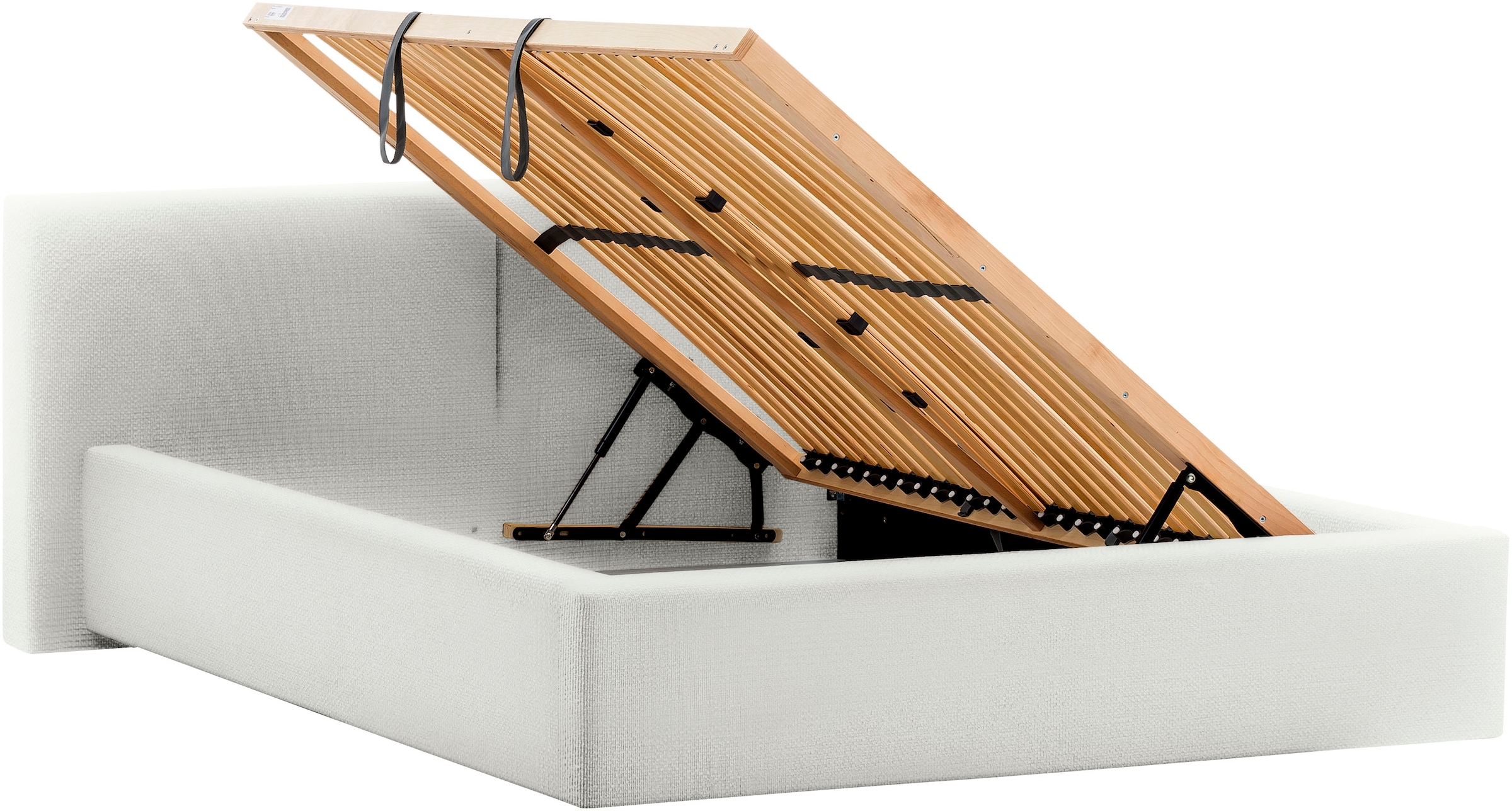 meise.möbel Polsterbett »Cube wahlweise mit Matratze und Bettkasten«, extra flaches Kopfteil, erhältlich in den Breiten 140cm, 160cm & 180cm