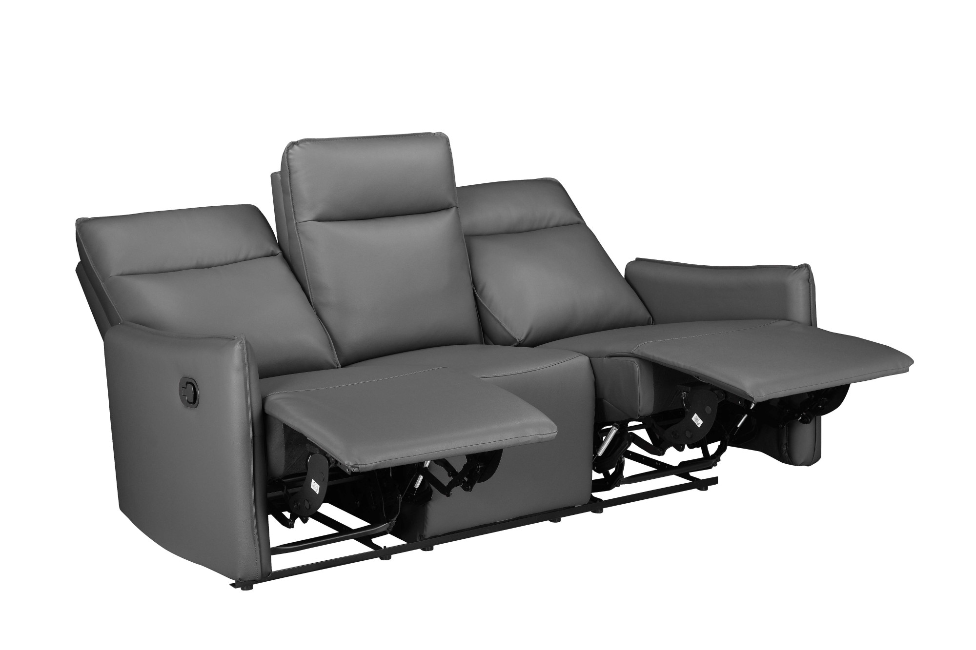 Dorel Home 3-Sitzer »Lugo, Kinosofa mit Reclinerfunktion in Kunstleder und Webstoff«, mit manueller Relaxfunktion in 2 Sitzen