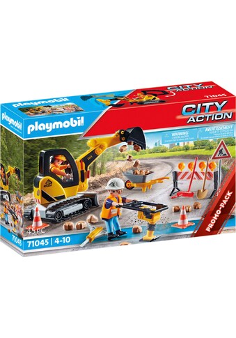Playmobil® Konstruktions-Spielset »Strassenbau (71045), City Action«, (45 St.), Made... kaufen