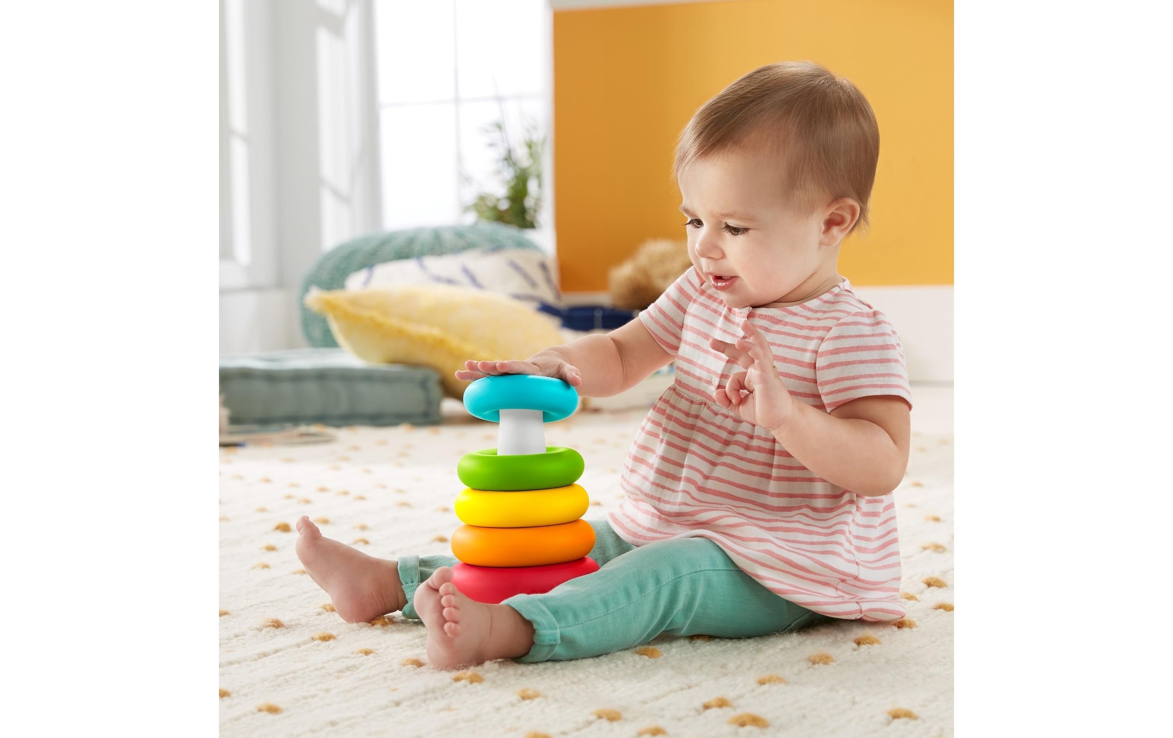 Fisher-Price® Stapelspielzeug »Eco Farbring Pyramide«