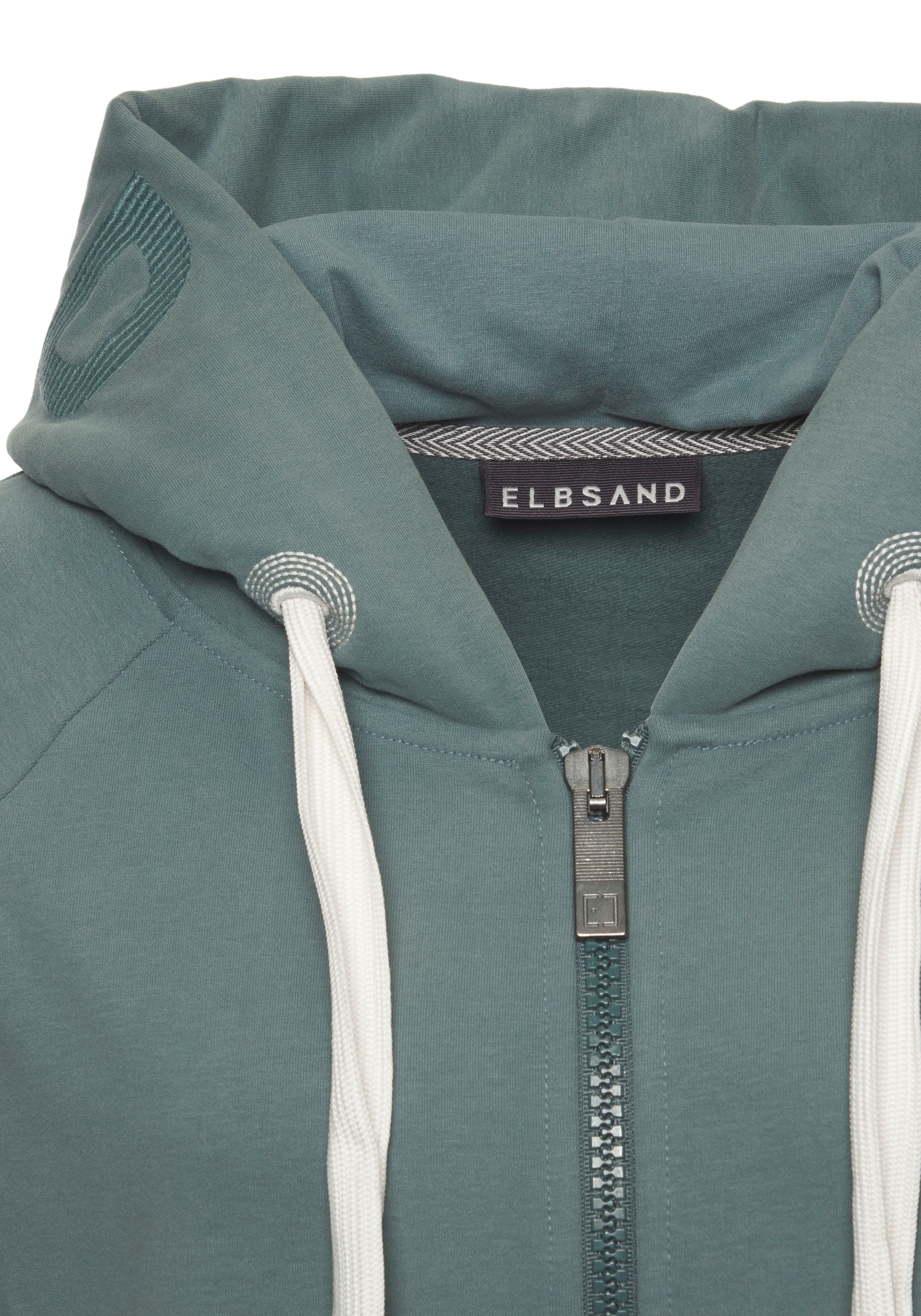 Elbsand Kapuzensweatjacke »Kelda«, mit Logo-Stickerei an der Kapuze