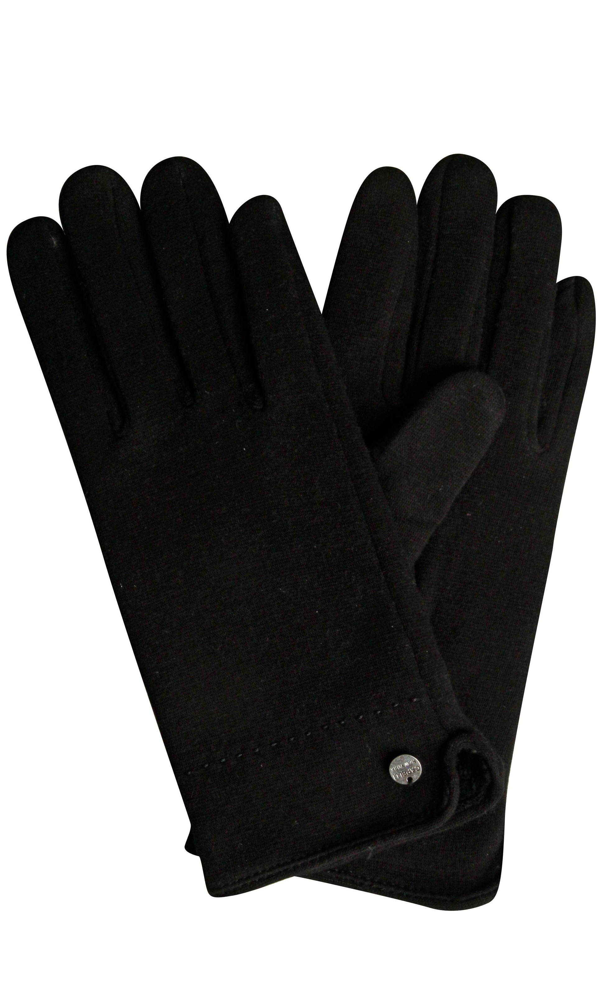 Capelli New York Strickhandschuhe 1 Paar, mit edlem Logoplättchen