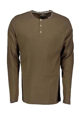 Langarmshirt »Langarmshirts Henley - Slub«