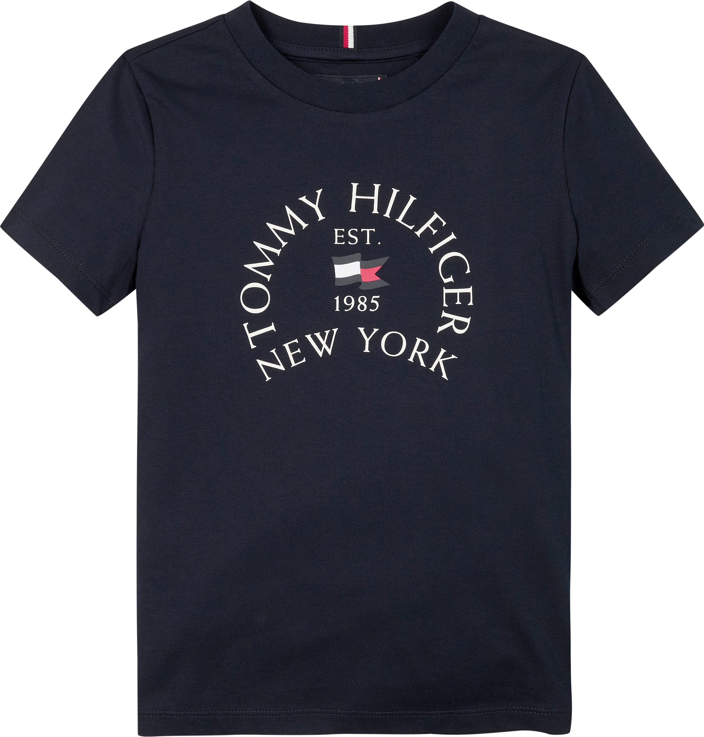 Tommy Hilfiger T-Shirt »NAUTICAL ARCH PRINTED REG TEE SS«, mit grossem Logo