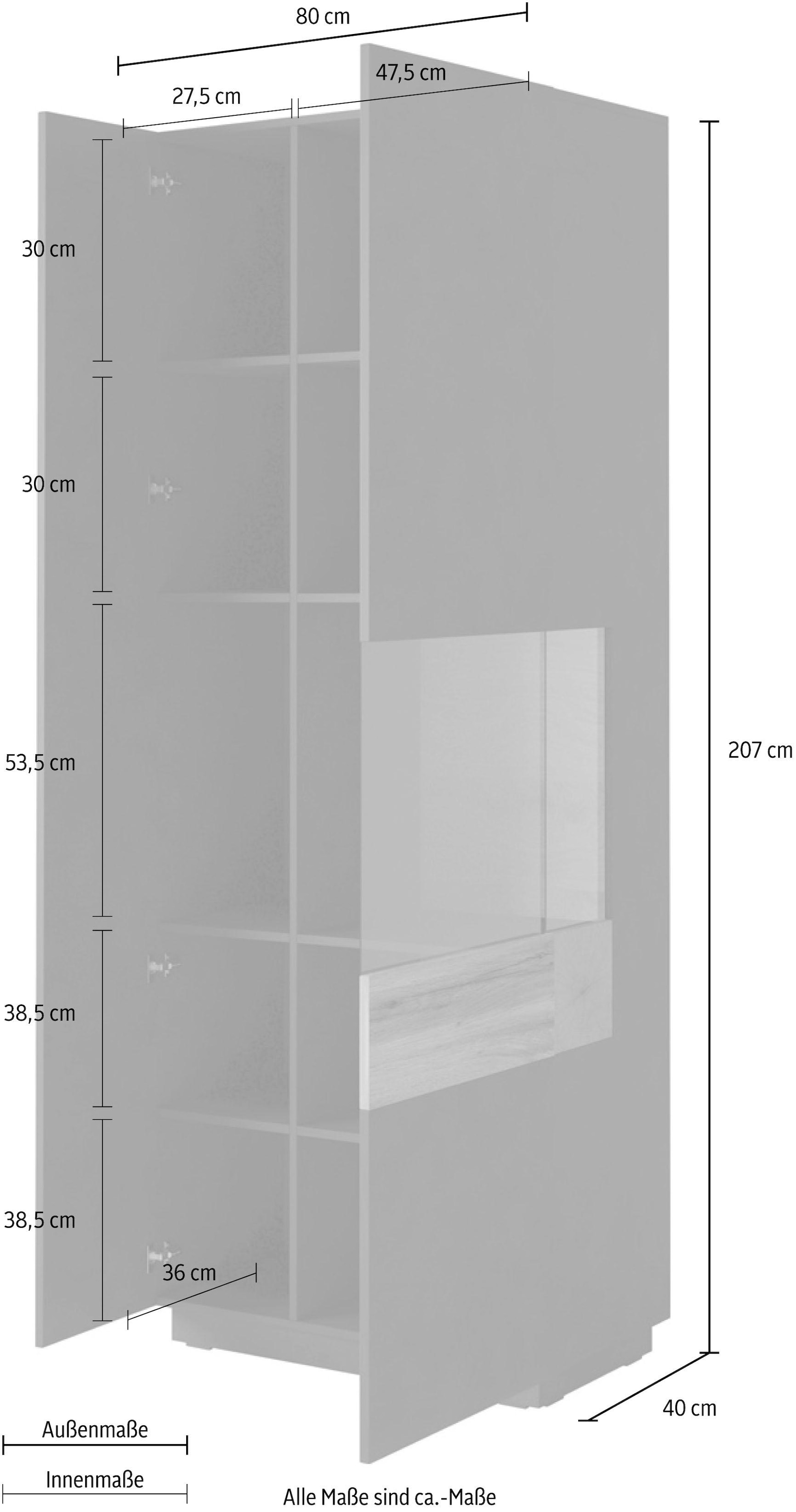 207 cm »SILKE«, | Helvetia kaufen Jelmoli-Versand Vitrine online Höhe