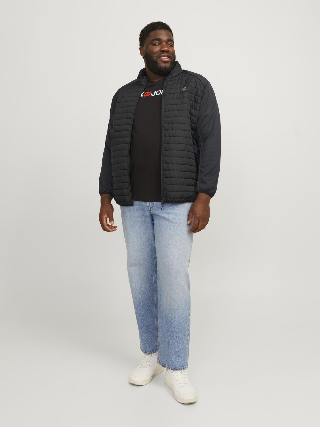 Jack & Jones PlusSize Hybridjacke »JJEMULTI QUILTED COLLAR NOOS PLS«, mit Kapuze