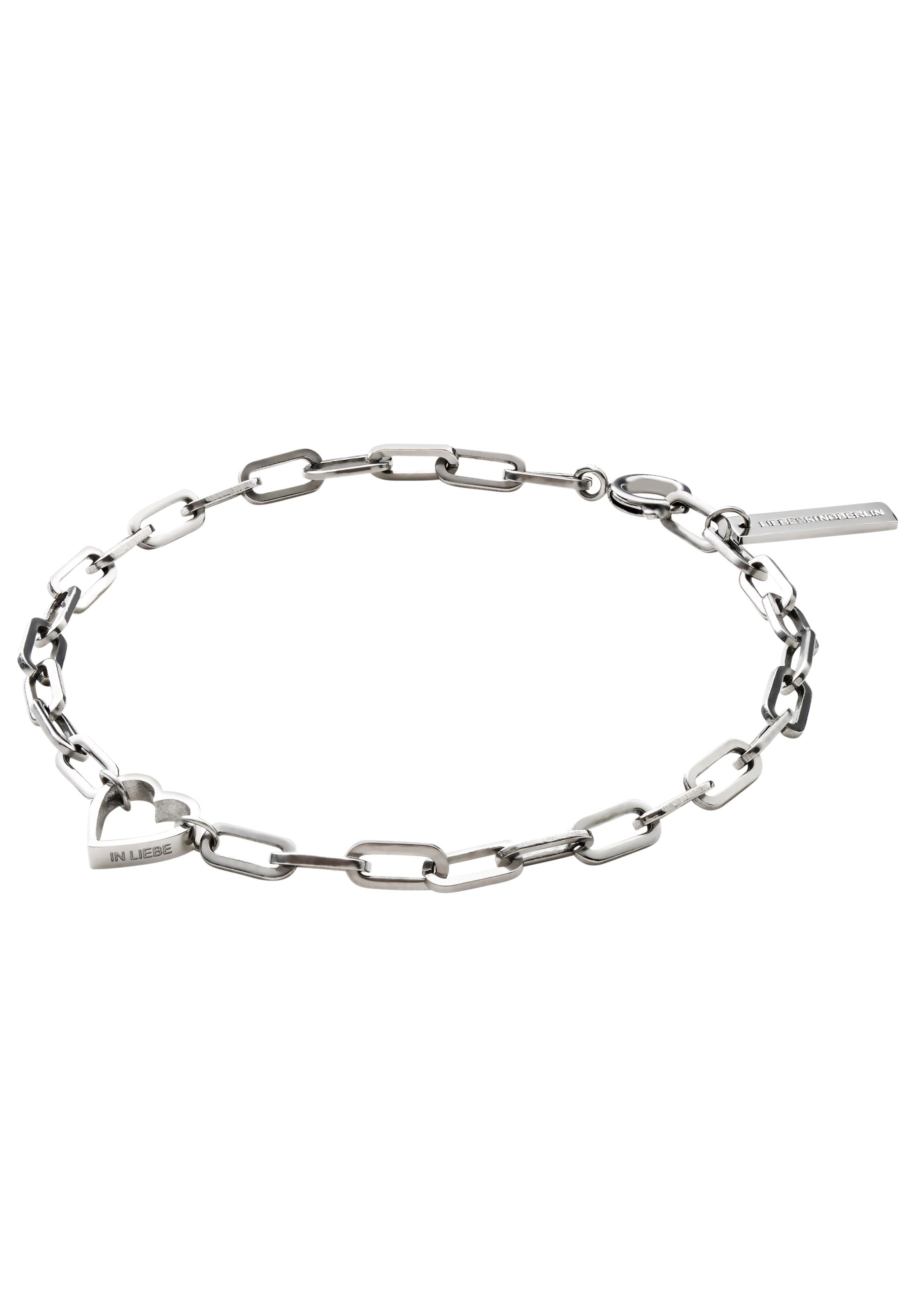 Liebeskind Berlin Armband »Schmuck Geschenk Edelstahl Armkette Herz, LJ-0343-B-20, LJ-0344-B-20«