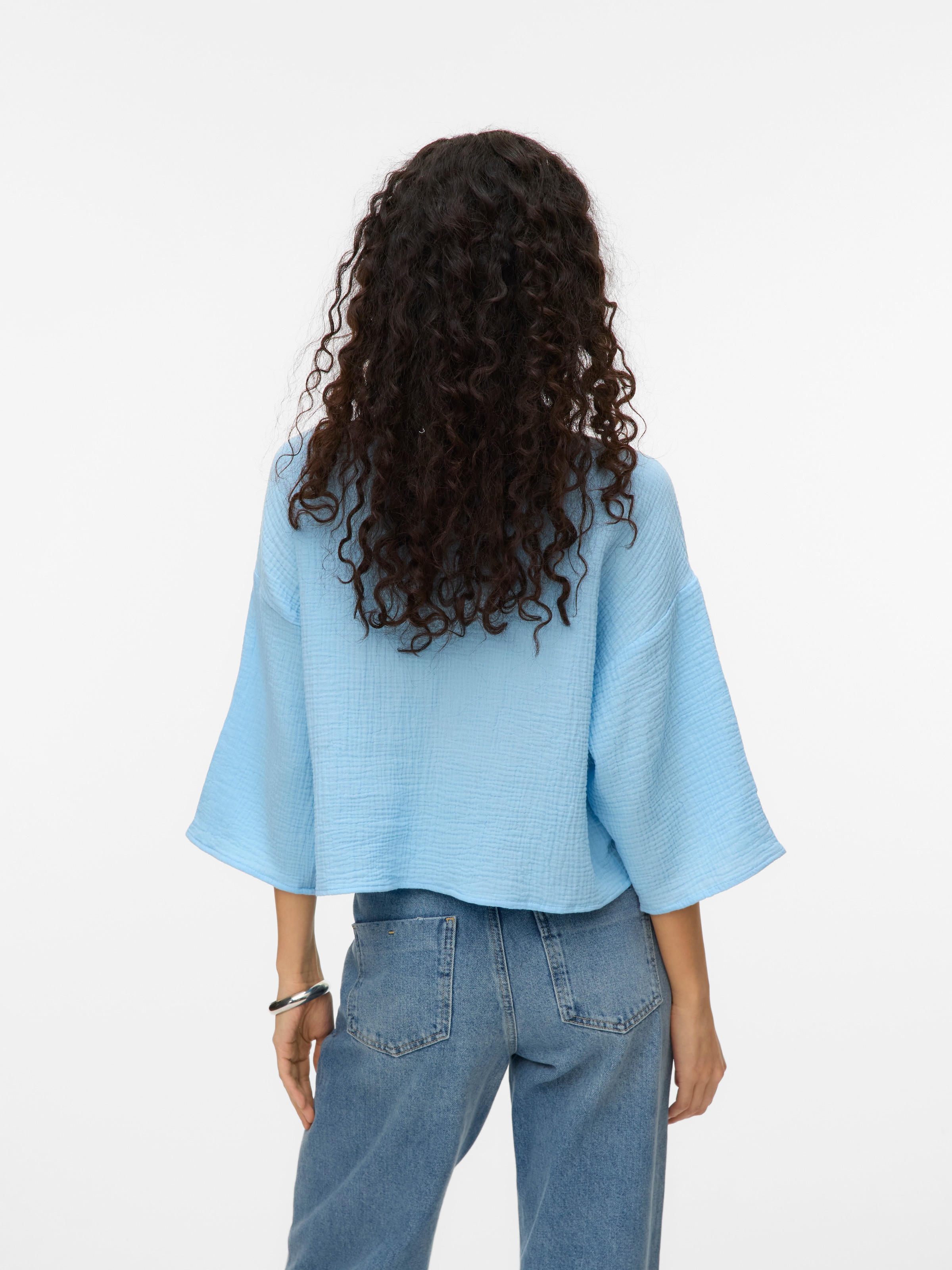 Vero Moda Hemdbluse »VMNATALI CROP SHIRT WVN NOOS«