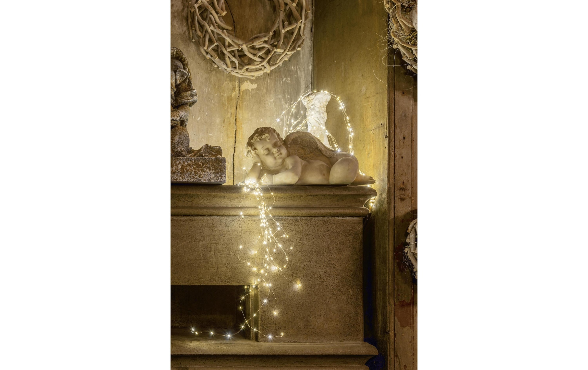 STT LED-Lichtervorhang »LED Angel Hair Curtain«, 256 St.-flammig