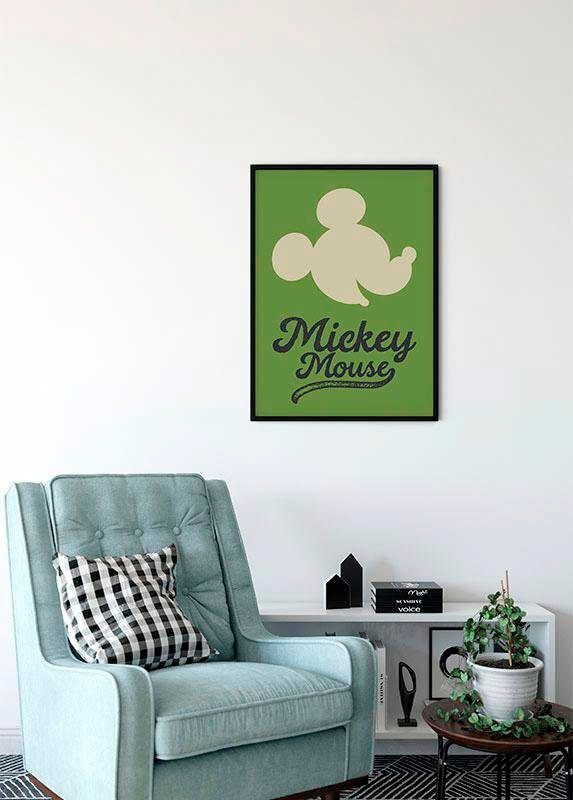 günstig Poster Schlafzimmer, | Kinderzimmer, Komar Jelmoli-Versand Green ✵ Wohnzimmer »Mickey St.), Disney, Head«, entdecken Mouse (1