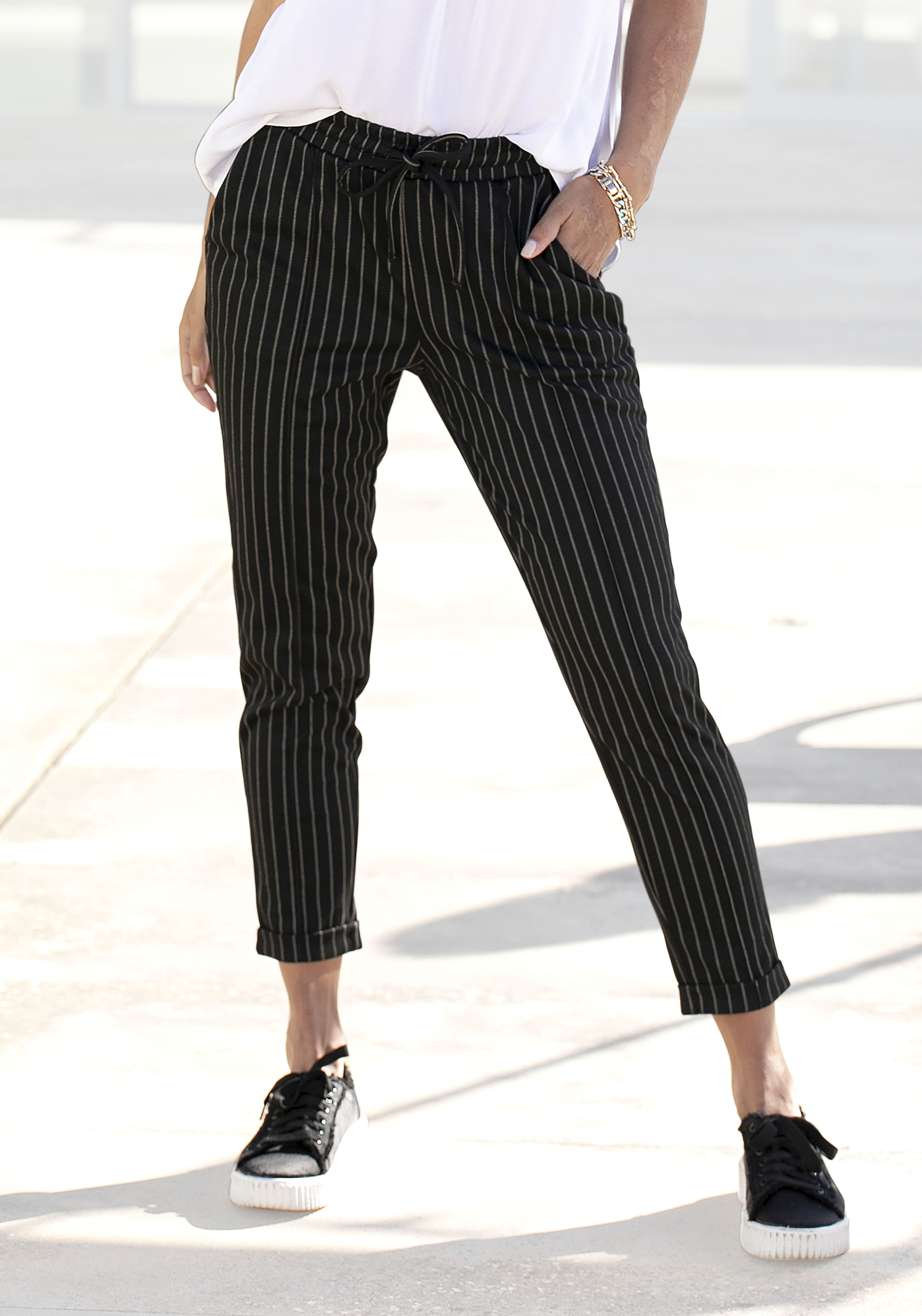Jogger Pants, mit Streifen
