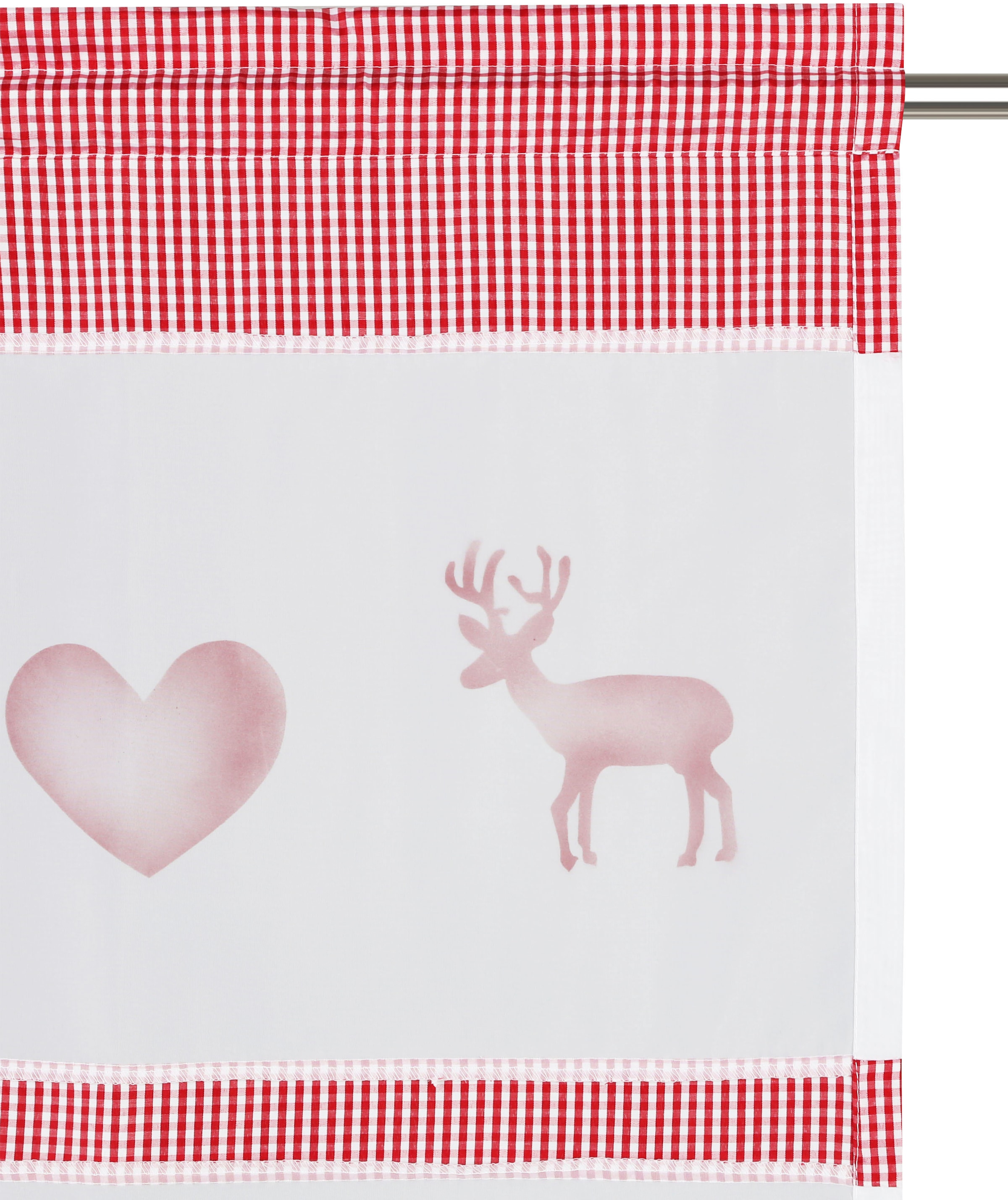 my home Gardine »Elk«, (1 St.), die Weihnachtliche Gardine Inkl. Raffhalter  online bestellen | Jelmoli-Versand