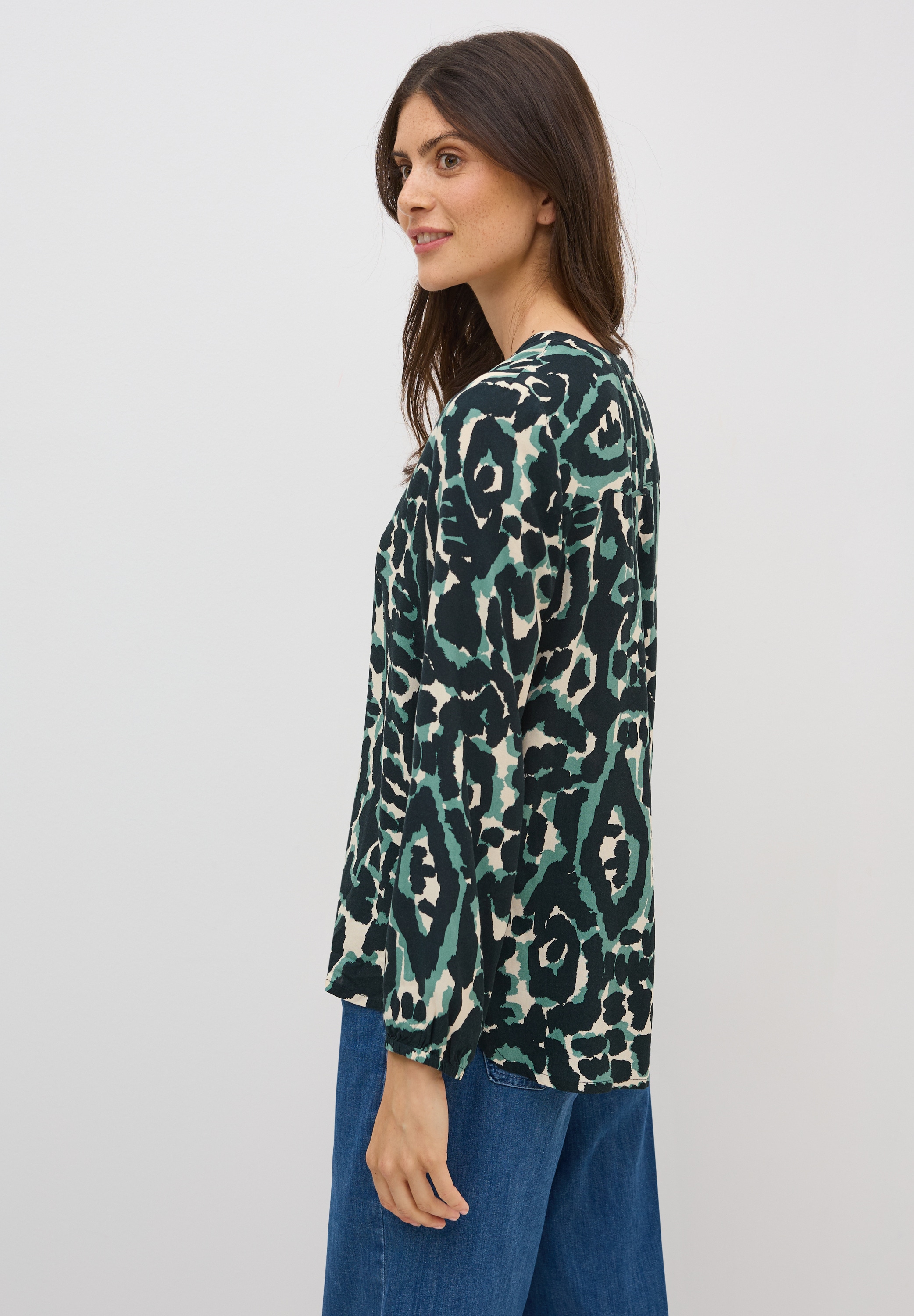 Cecil Langarmbluse, mit All-Over Print
