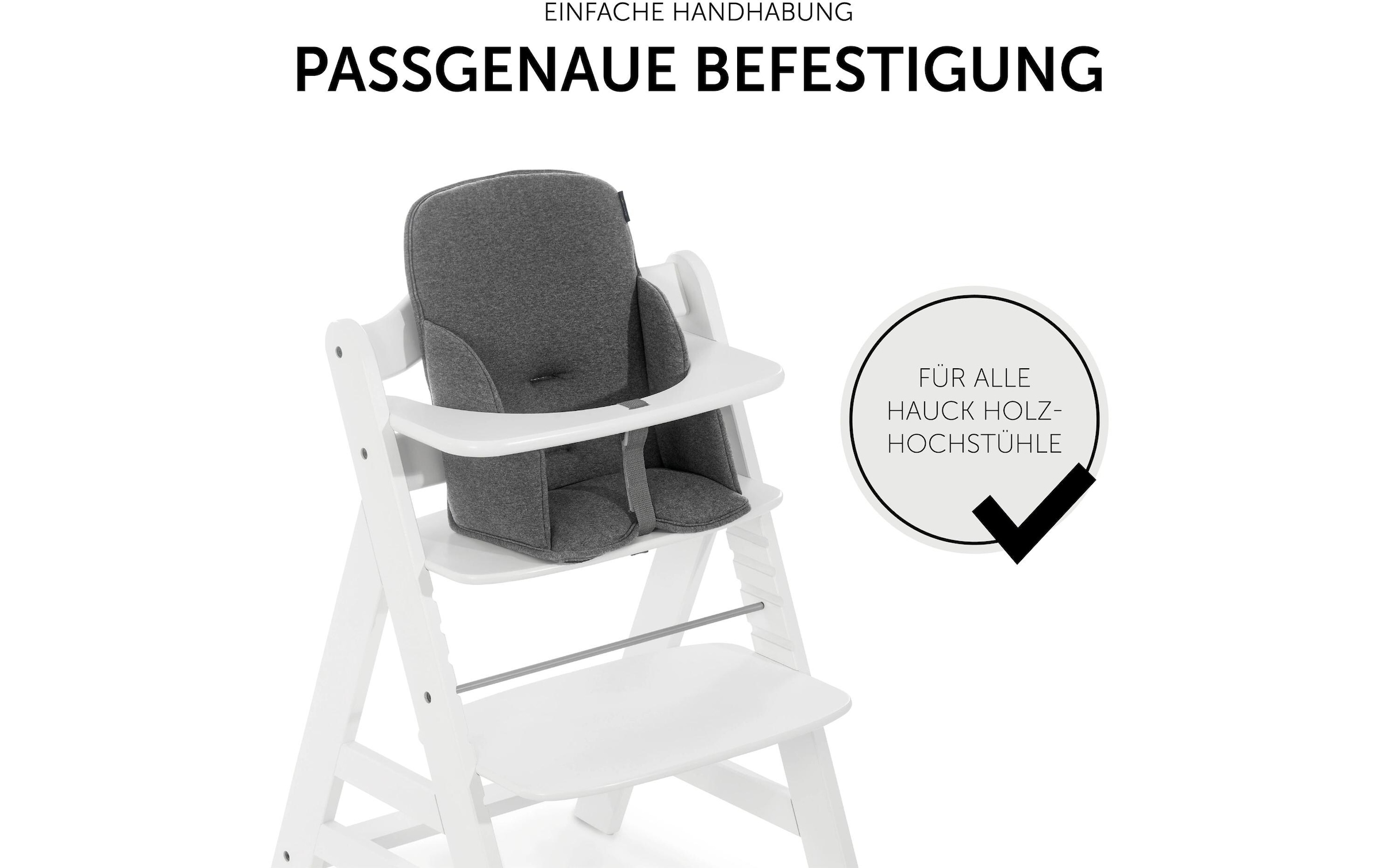 Hauck Sitzverkleinerer »Alpha Cosy Select Jersey Charcoal«, (1 tlg.)