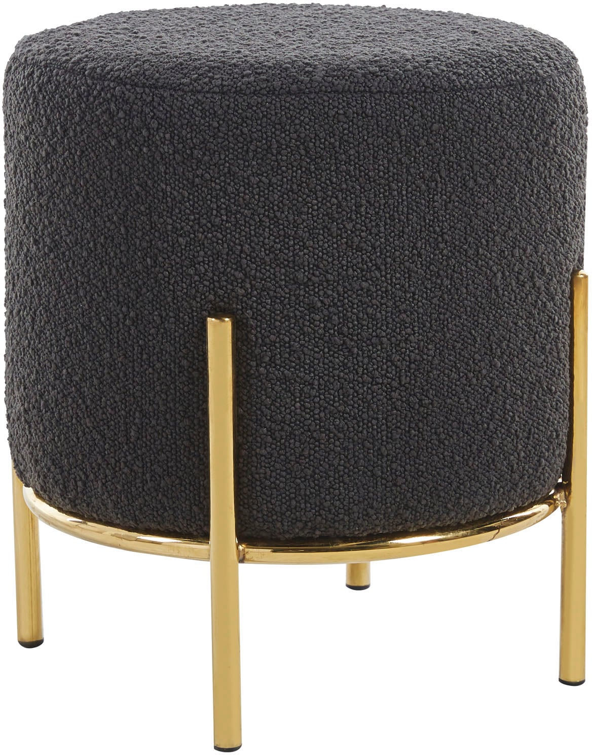 SalesFever Polsterhocker, mit Design-Gestell aus goldfarbenem Metall