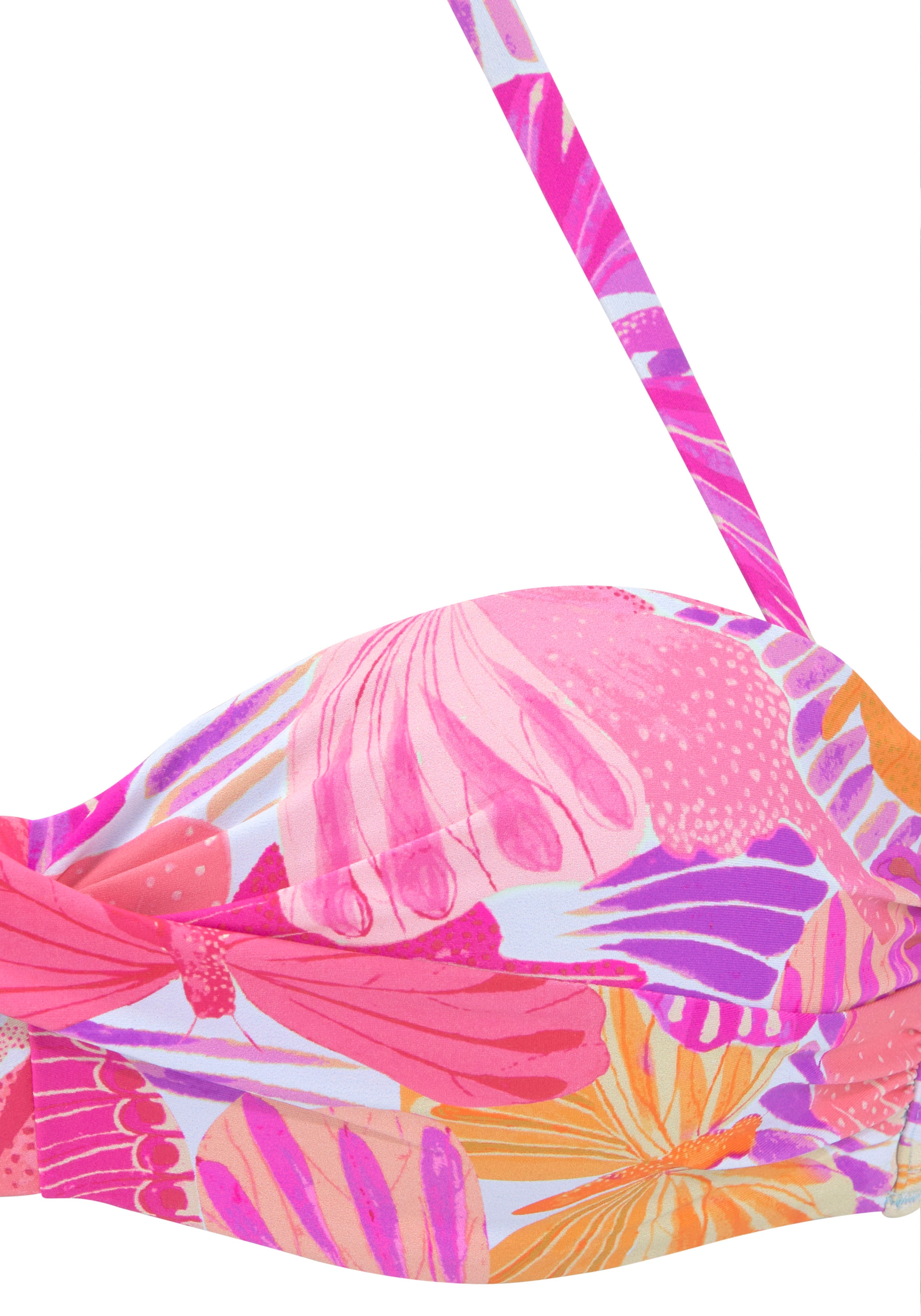Sunseeker Bügel-Bandeau-Bikini-Top, mit Schmetterling-Design