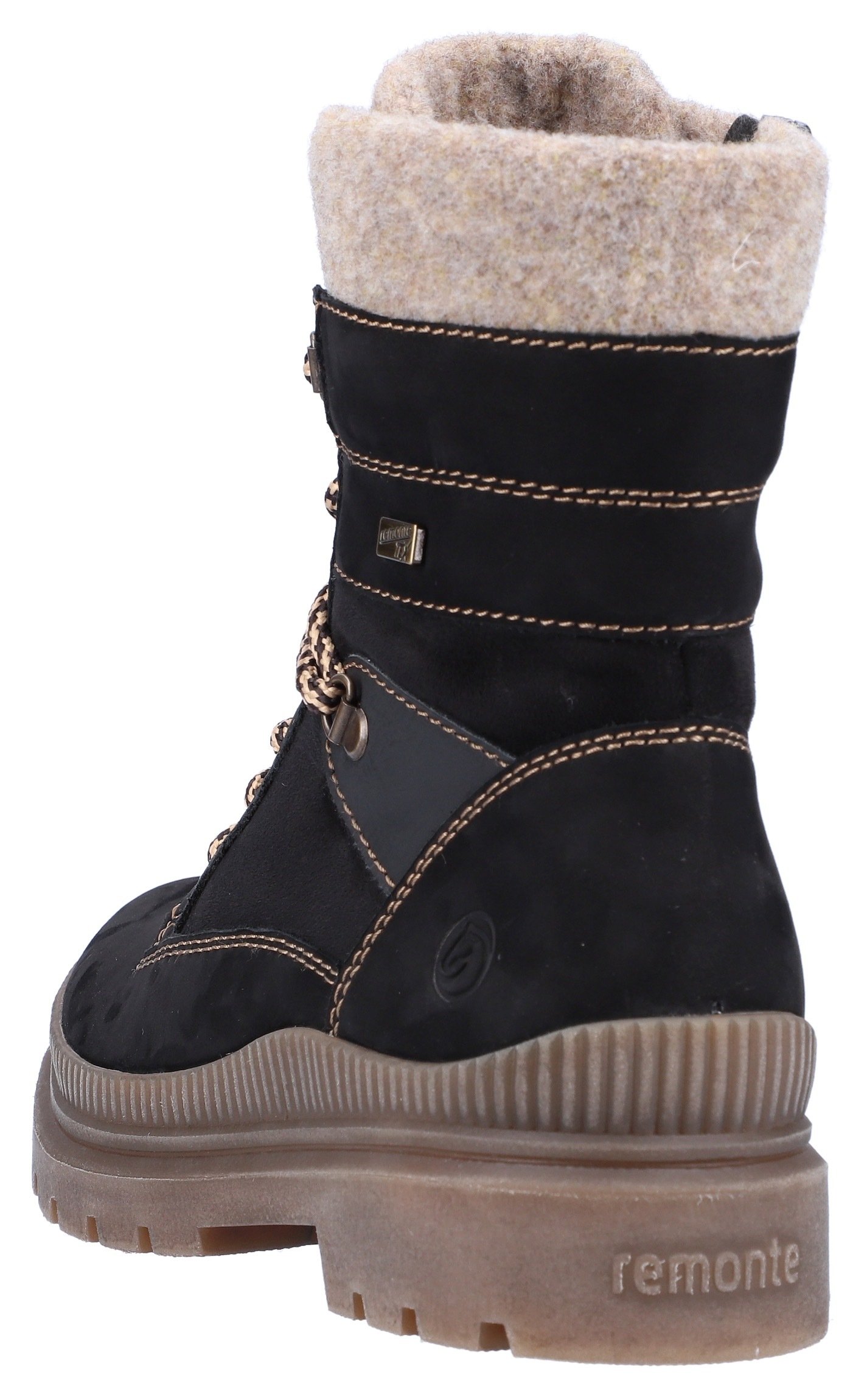 Remonte Winterboots, mit Textilbesatz am Kragen