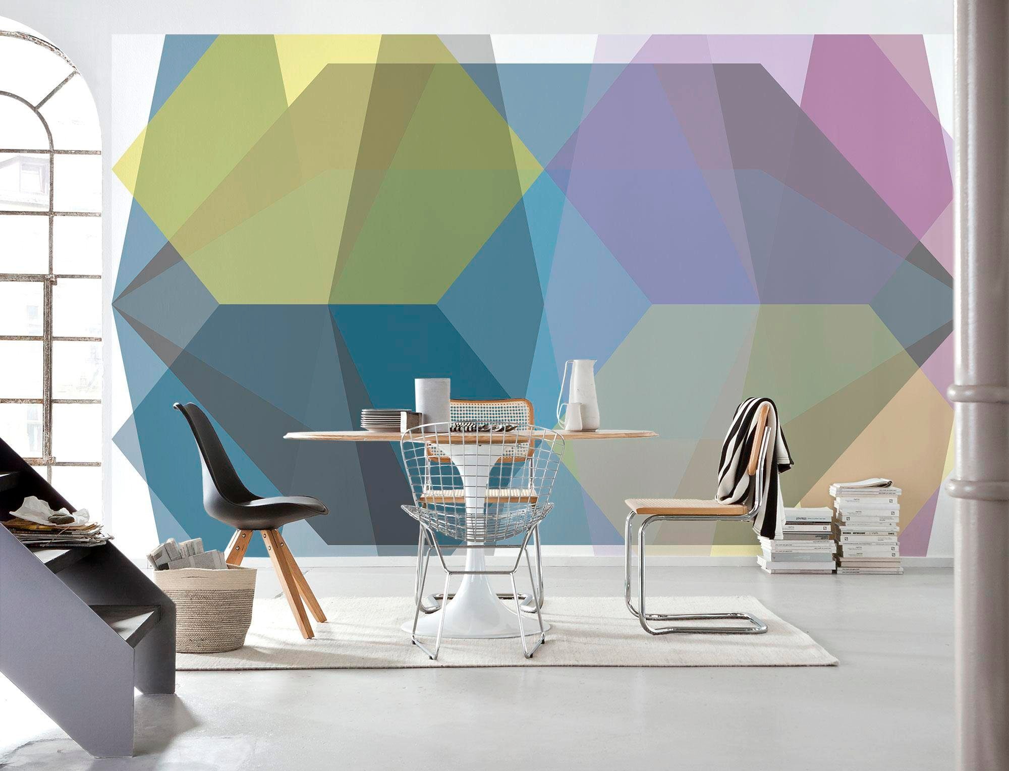 Komar Vliestapete »Digitaldruck Vlies - Gem Stone Diamond - Grösse 400 x 250 cm«, bedruckt, Wohnzimmer, Schlafzimmer