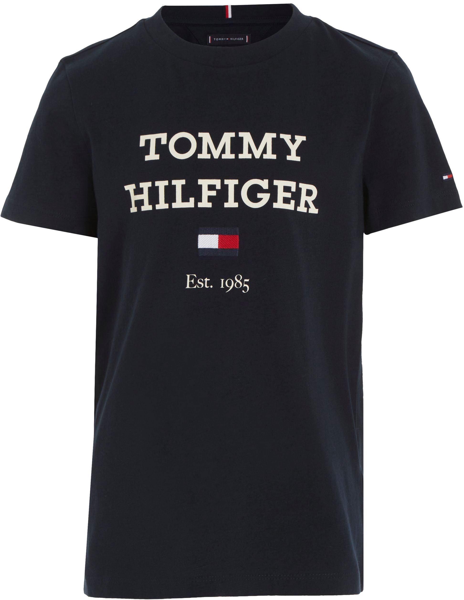 Tommy Hilfiger T-Shirt »TH LOGO TEE S/S«, mit grossem TH-Logo