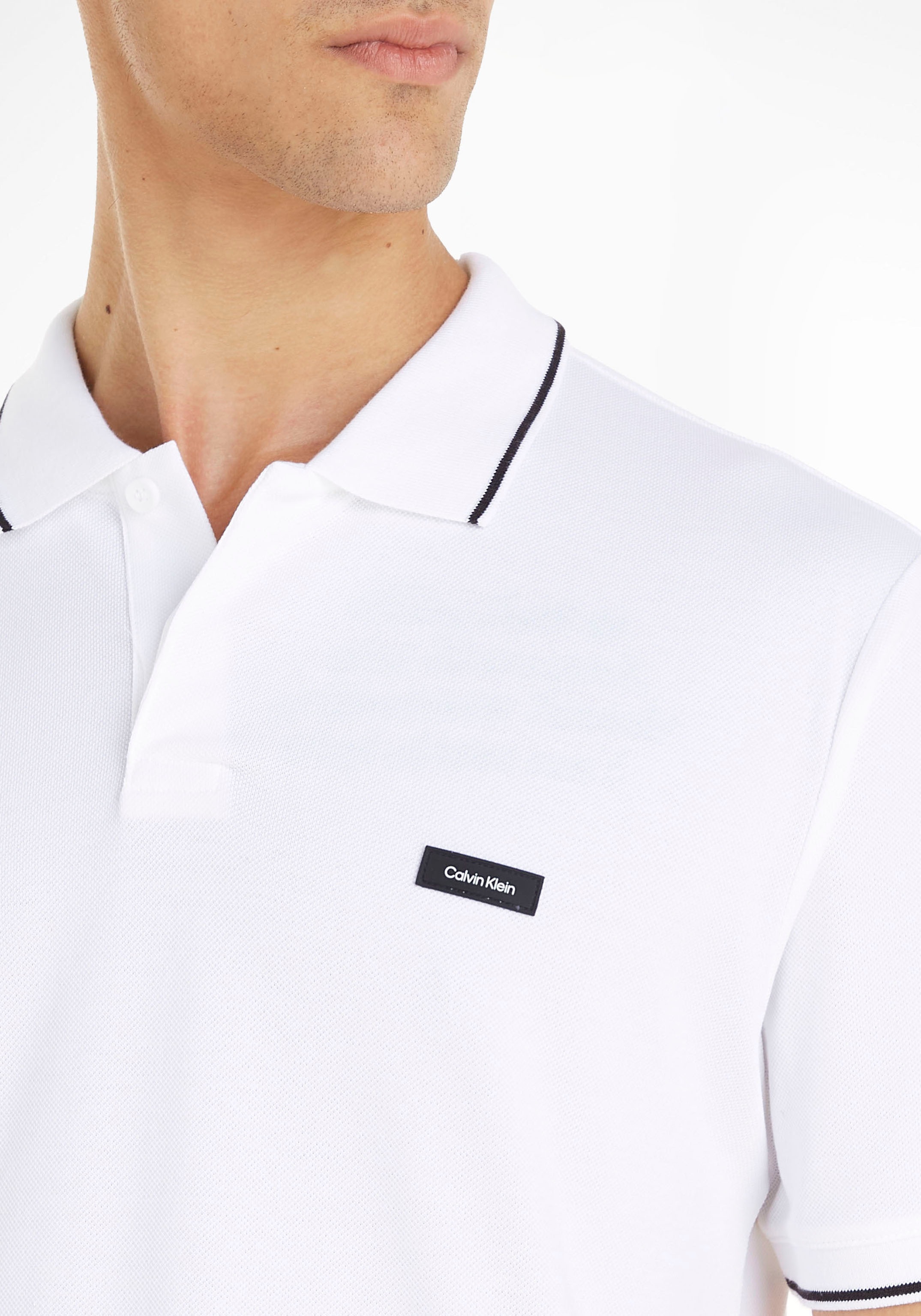 Calvin Brust kaufen Klein auf | der mit Logo Poloshirt, Klein online Jelmoli-Versand Calvin