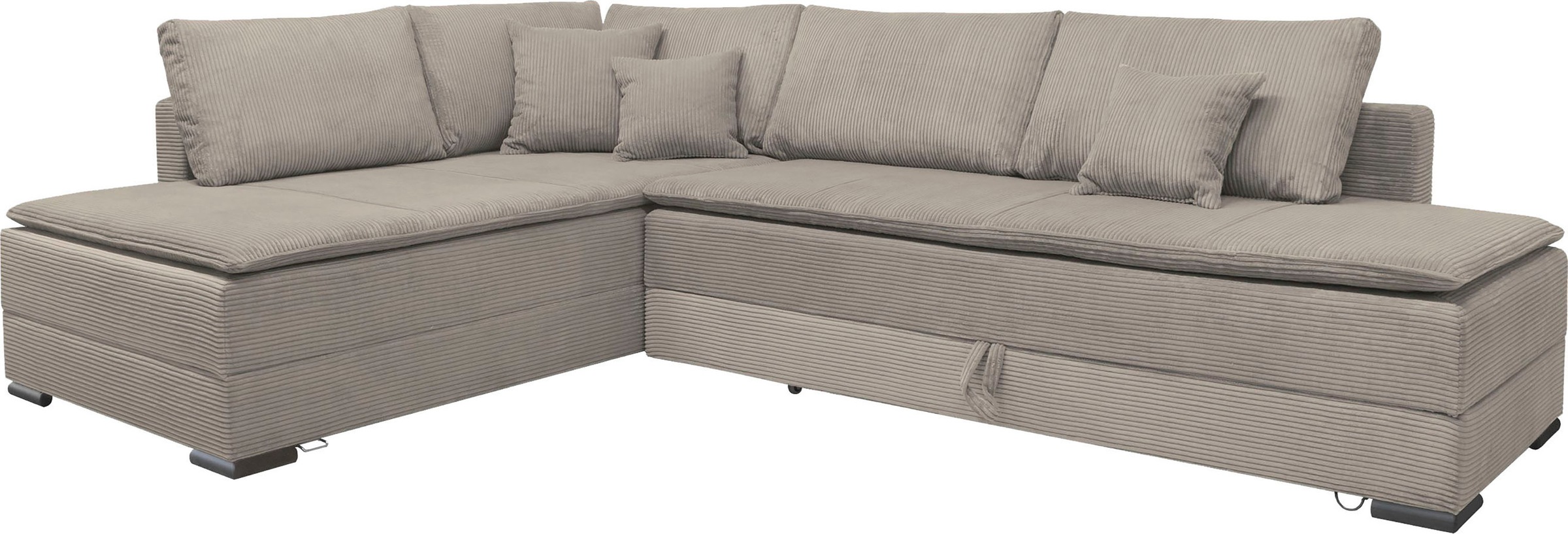 INOSIGN Ecksofa »Night & Day L-Form mit Dauer-Schlaffunktion, Cord-Bezug!«, inklusive Bettfunktion und Bettkasten