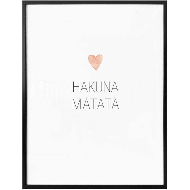 Wall-Art Poster »Hakuna Matata«, Schriftzug, (1 St.), Poster, Wandbild,  Bild, Wandposter online shoppen | Jelmoli-Versand | Poster
