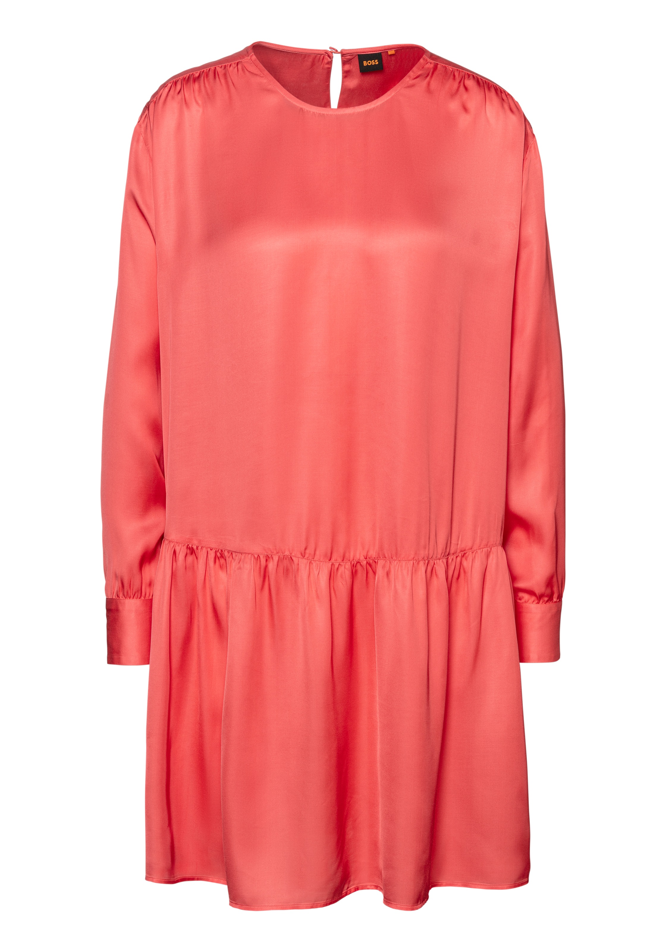 BOSS ORANGE Blusenkleid »Diveno Premium Damenmode« mit gerafften Details