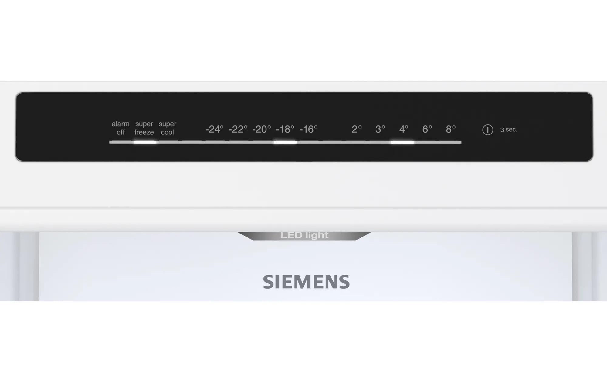 SIEMENS Kühl-/Gefrierkombination »KG36N2ICF Silberfarben, Rechts, Wechselbar«