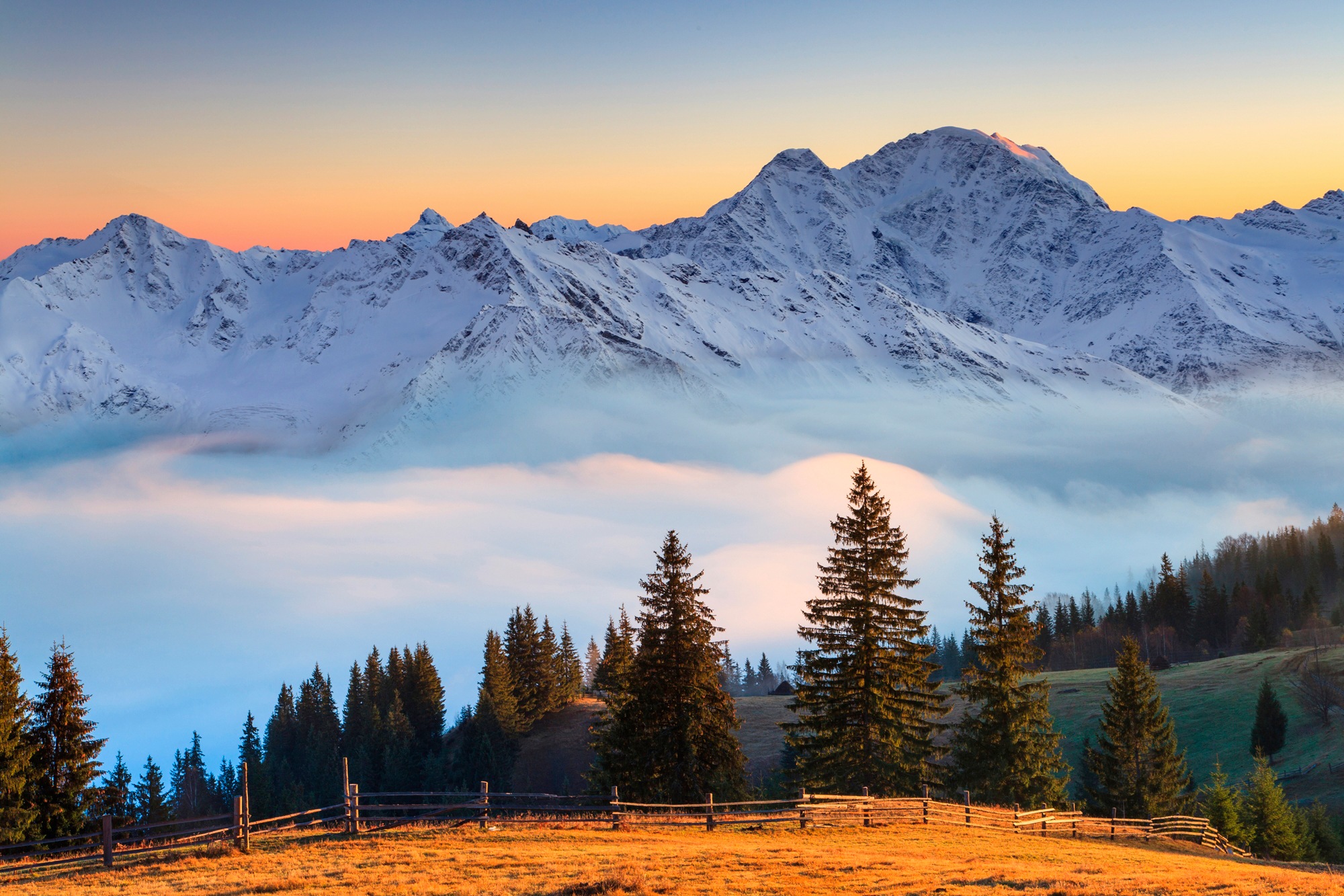 Papermoon Fototapete »ALPENLANDSCHAFT«