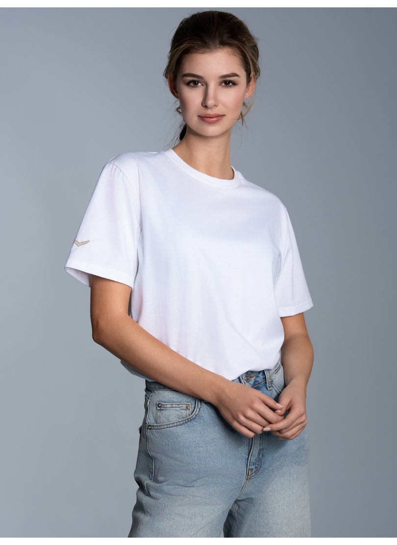 Trigema T-Shirt »TRIGEMA T-Shirt aus 100% Biobaumwolle« 1 Stk.