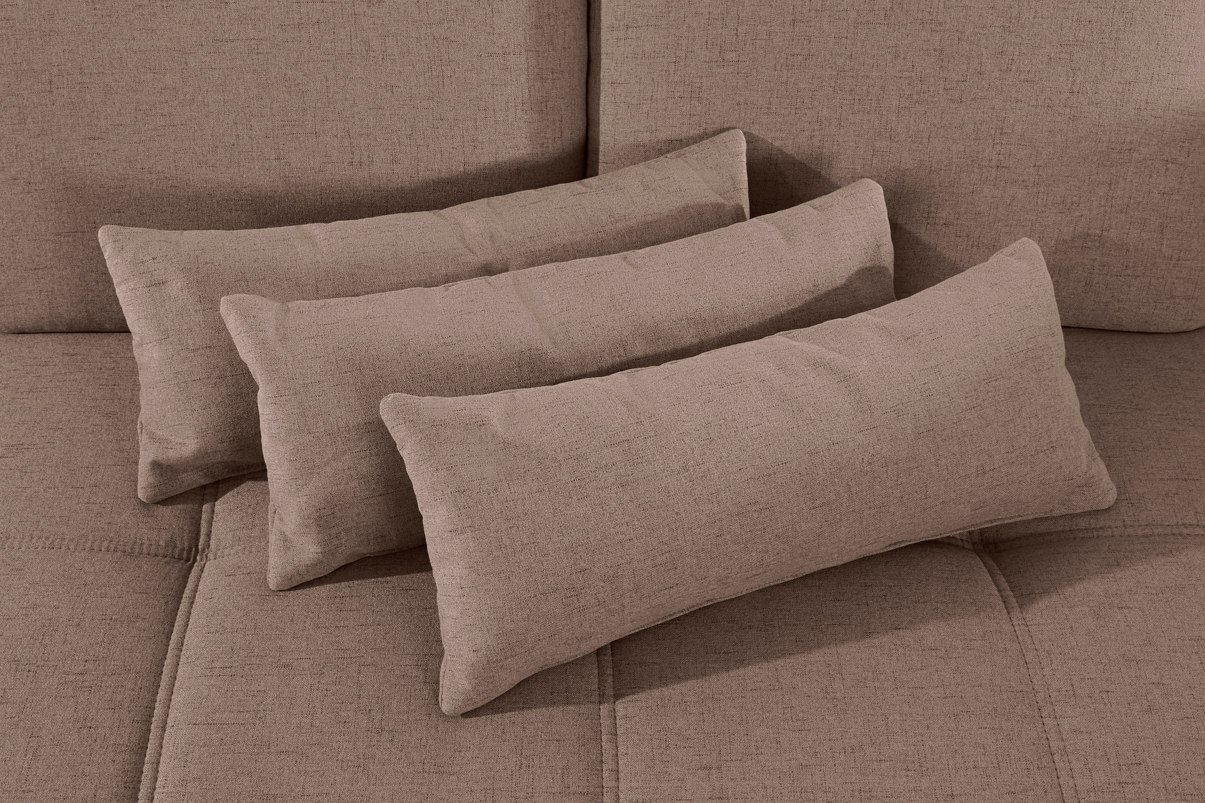 Places of Style Wohnlandschaft »Costello U-Form, mit Sitztiefenverstellung, Armteilverstellung und«, 3 Nierenkissen, optional Bettfunktion und Bettkasten