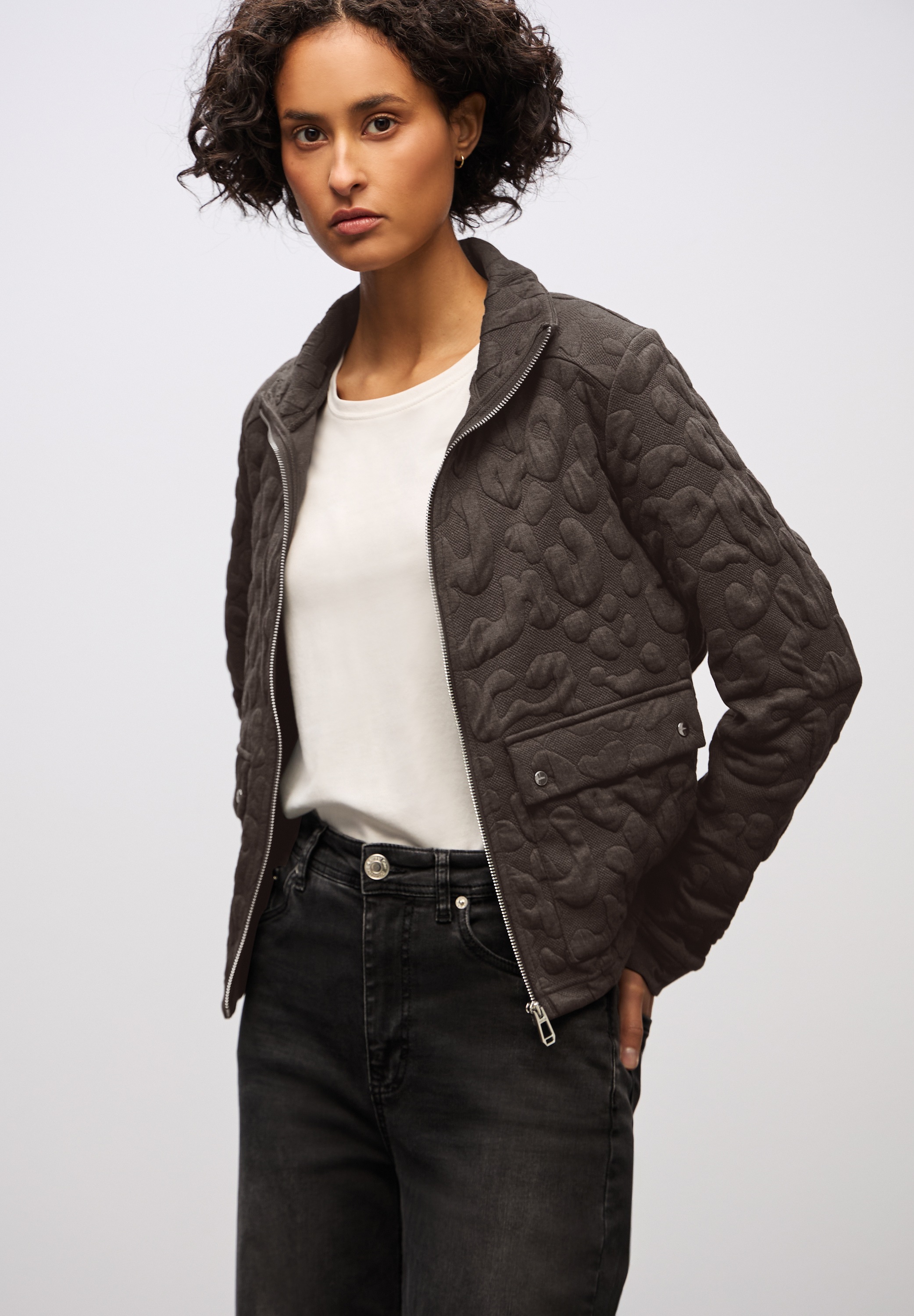 STREET ONE Blouson ohne Kapuze mit Stehkragen