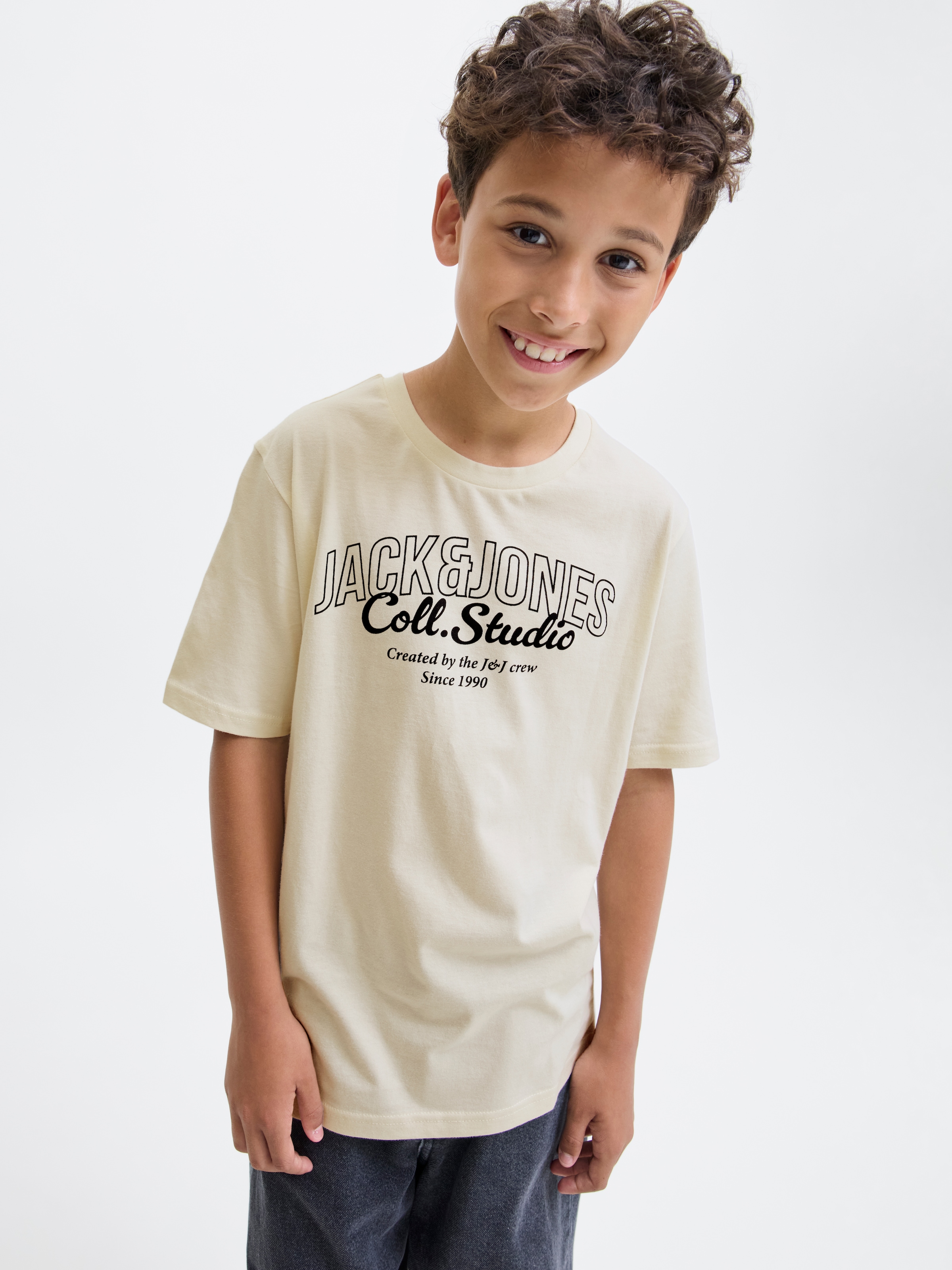 Jack & Jones Junior T-Shirt »JJMAKOTO TEE SS CREW NECK 2PK JNR«, (Packung, 2 tlg.)