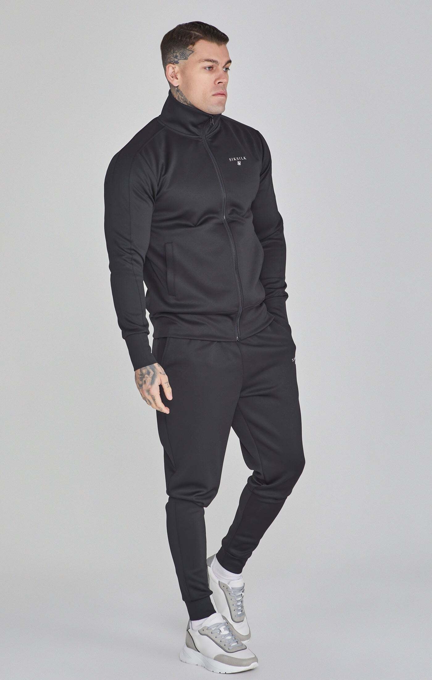 Siksilk Sweatjacke »Siksilk Sweatjacken Essentials Poly Track Top«